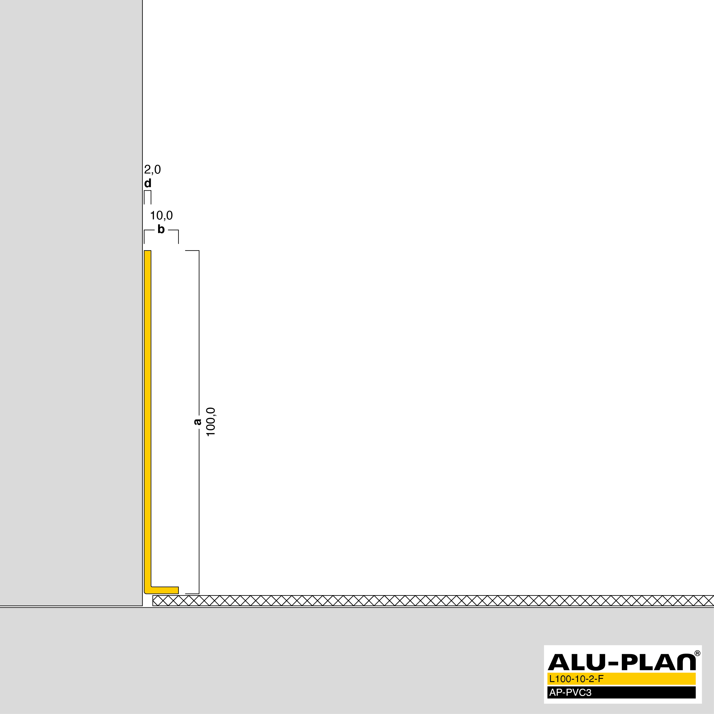 ALU-PLAN® Installation :: L100-10-2-F-AP-PVC3