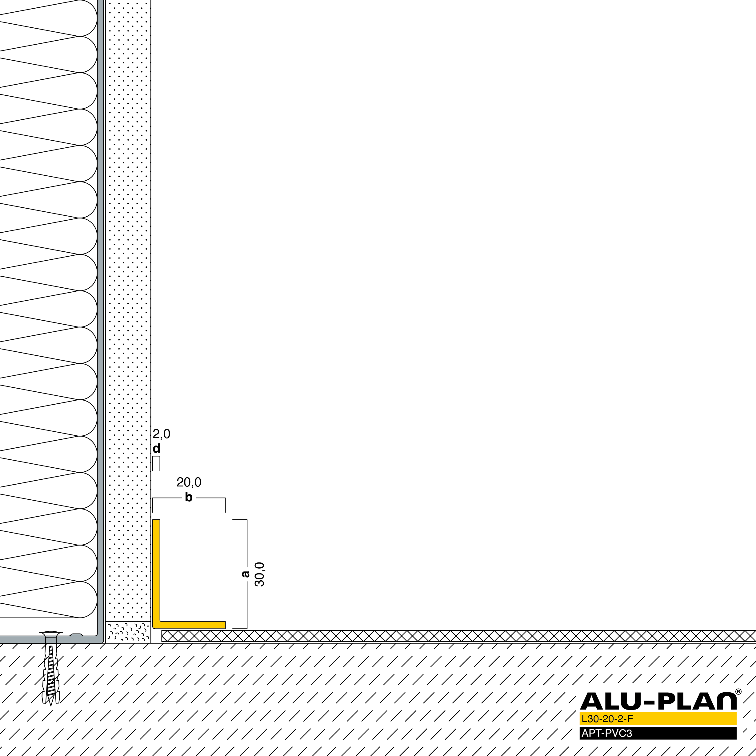 ALU-PLAN® Installation :: L30-20-2-F-APT-PVC3