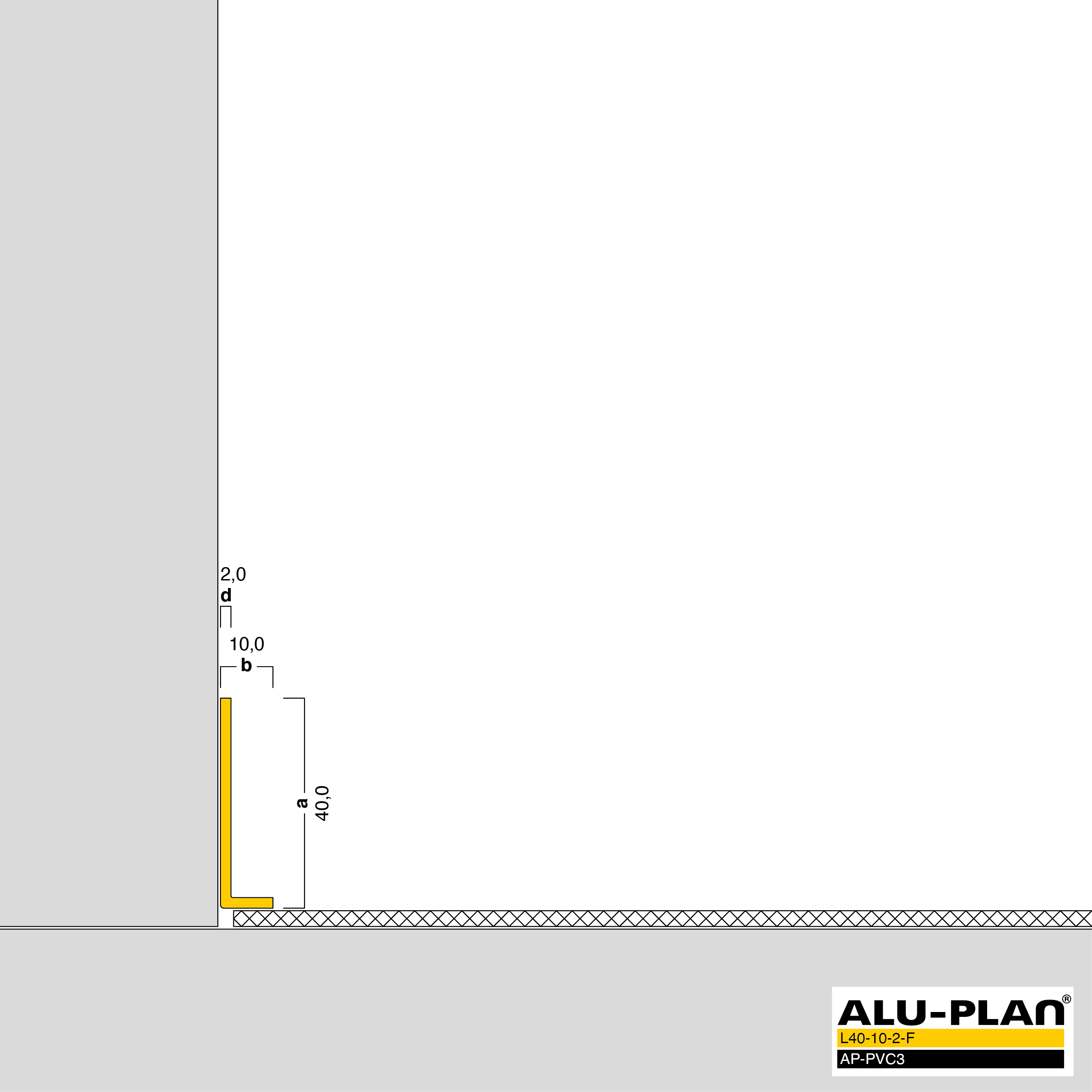 ALU-PLAN® Installation :: L40-10-2-F-AP-PVC3