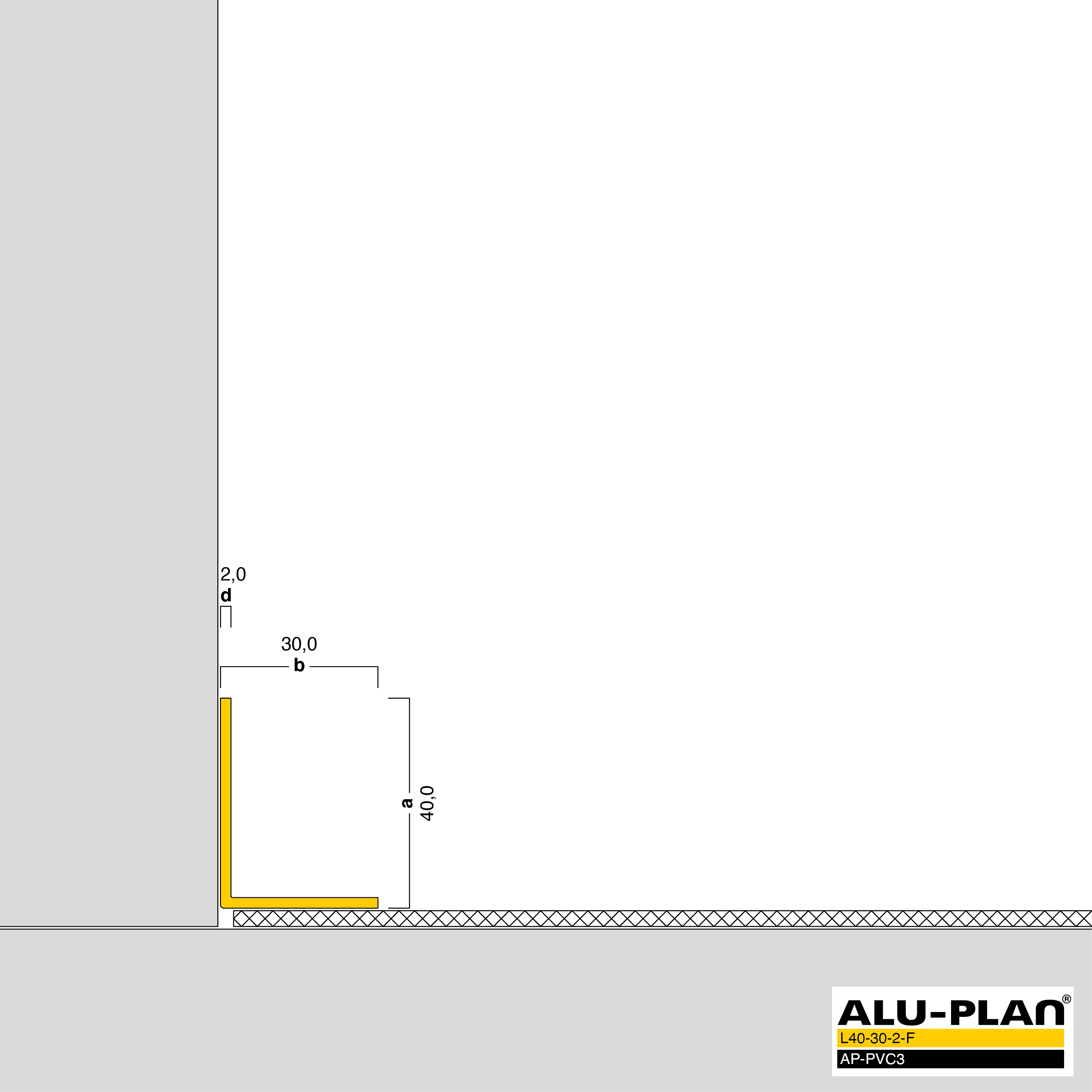 ALU-PLAN® Installation :: L40-30-2-F-AP-PVC3
