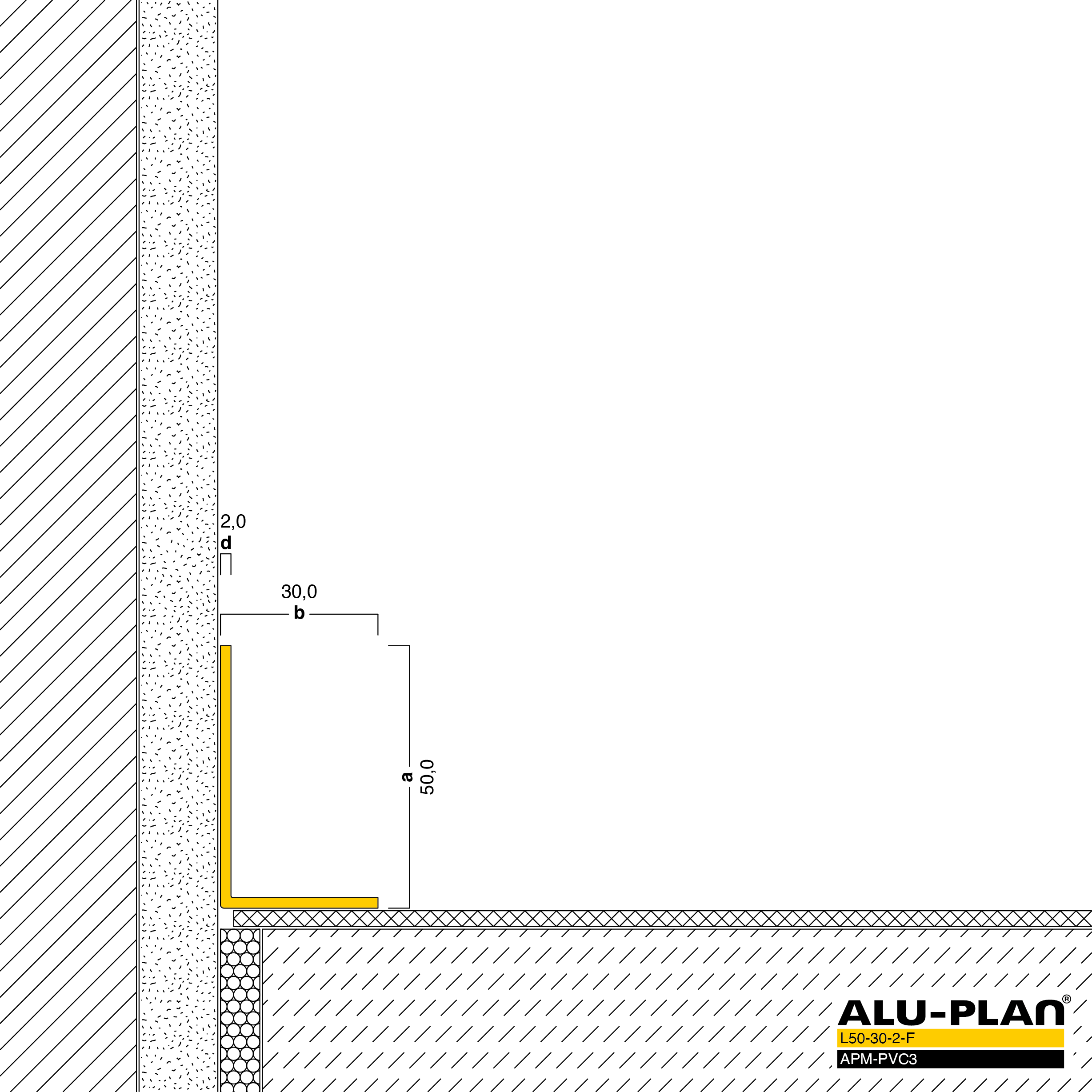 ALU-PLAN® Installation :: L50-30-2-F-APM-PVC3