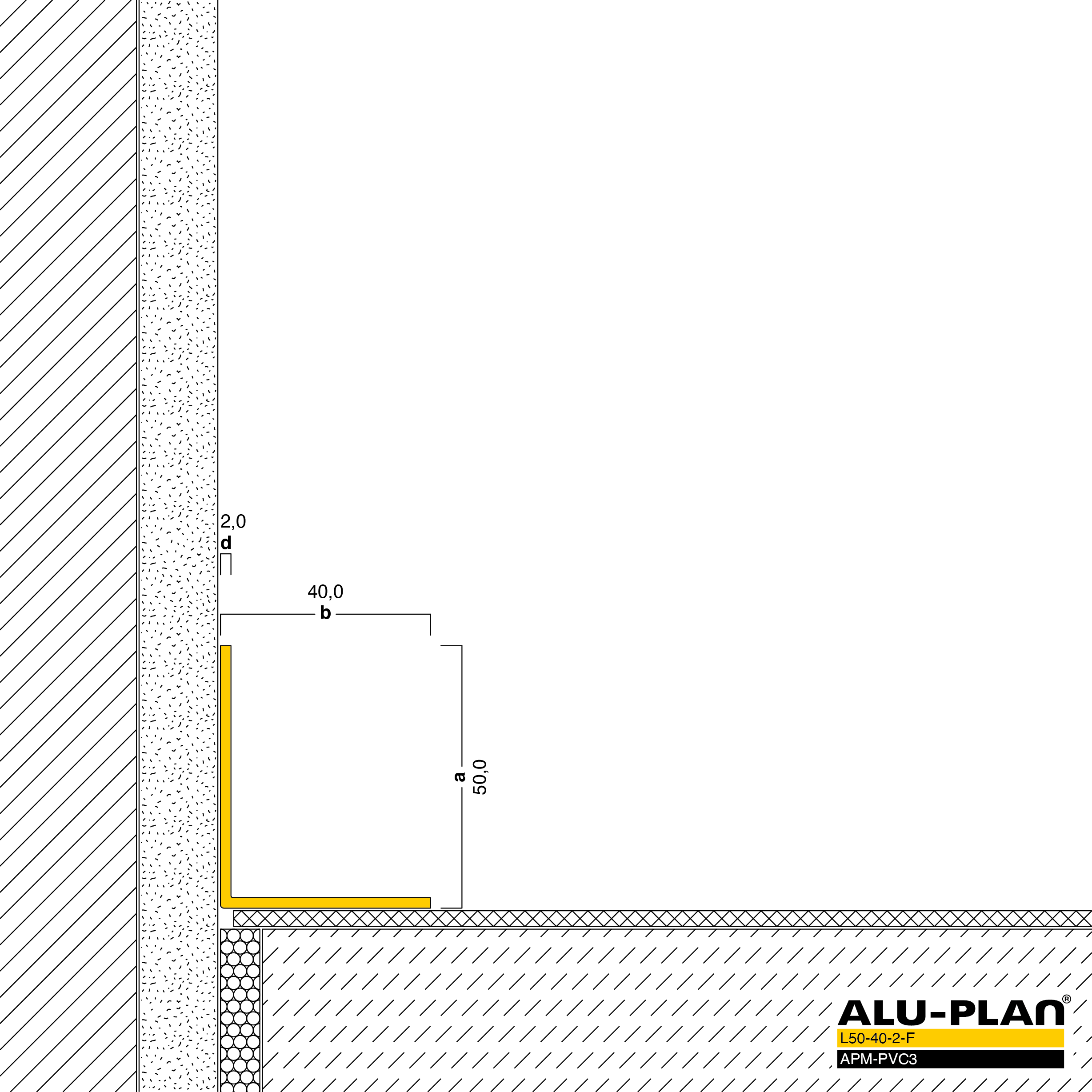ALU-PLAN® Installation :: L50-40-2-F-APM-PVC3