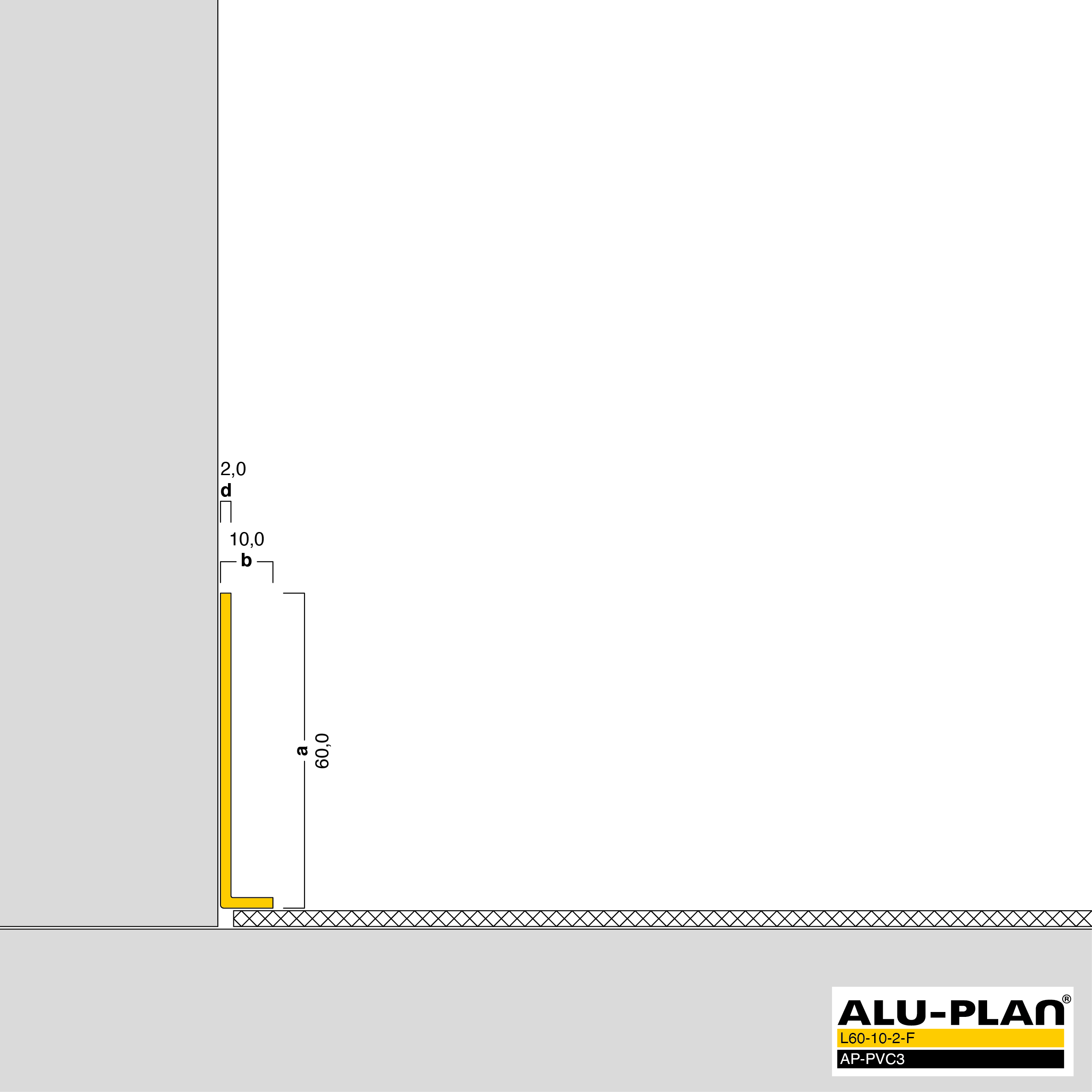 ALU-PLAN® Installation :: L60-10-2-F-AP-PVC3
