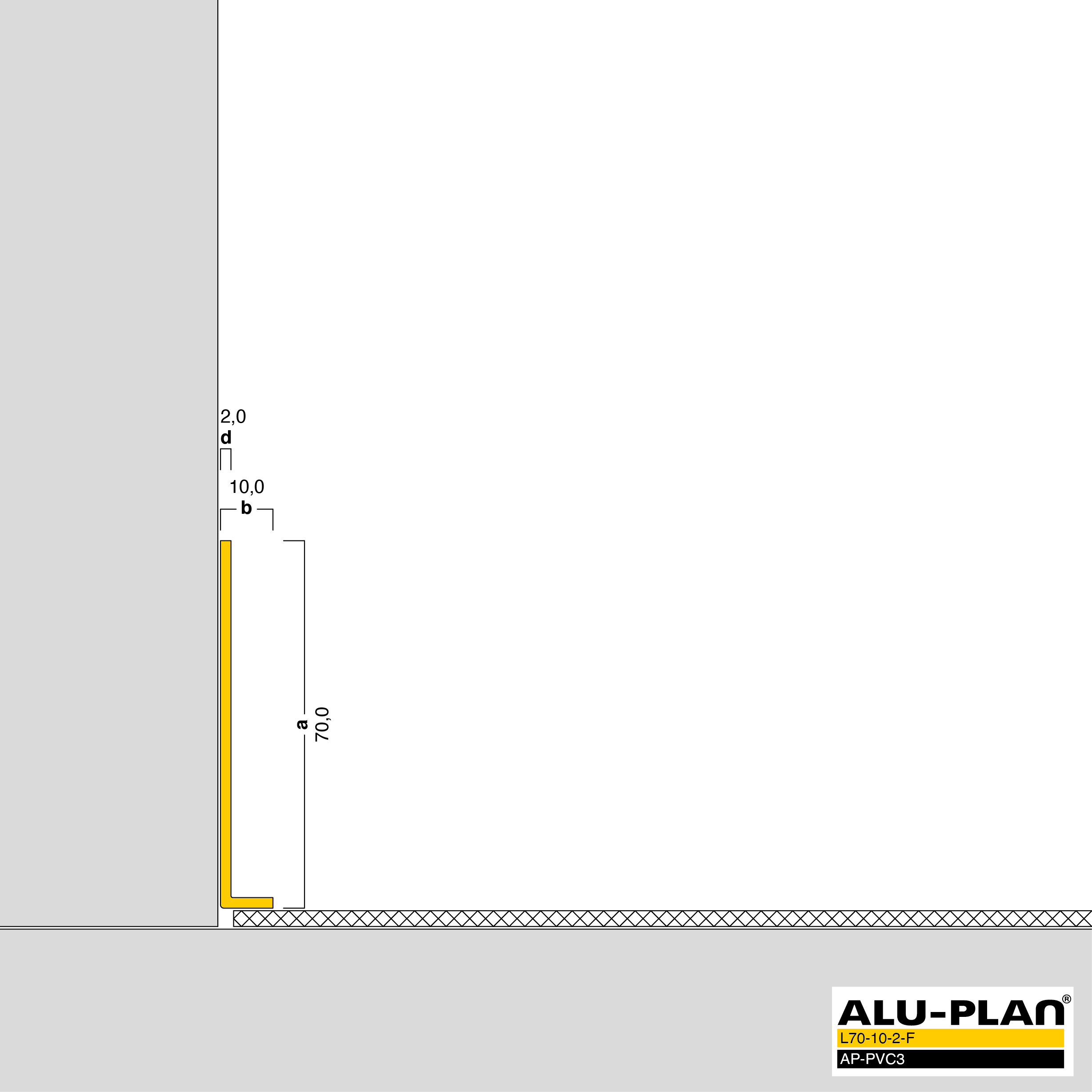 ALU-PLAN® Installation :: L70-10-2-F-AP-PVC3