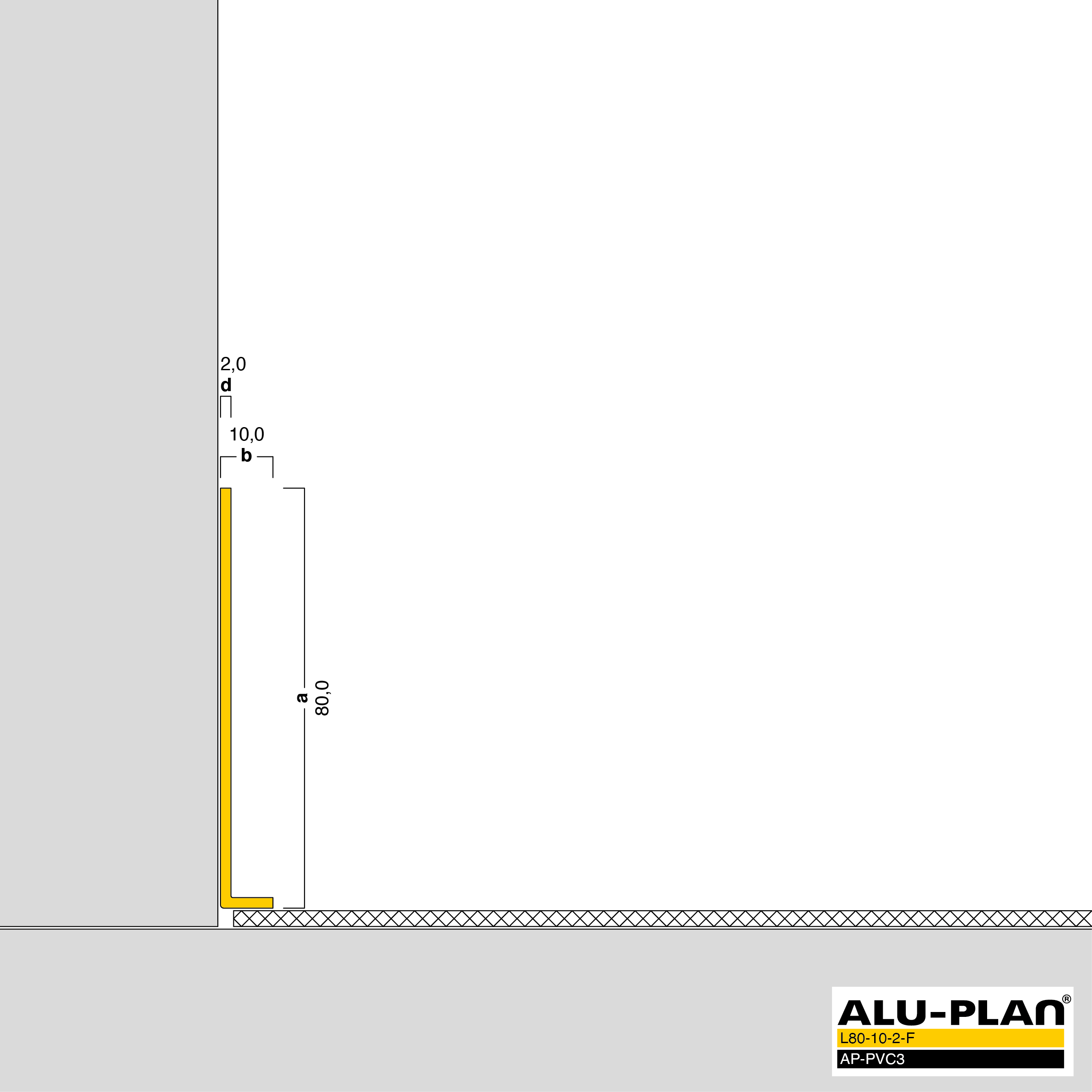 ALU-PLAN® Installation :: L80-10-2-F-AP-PVC3