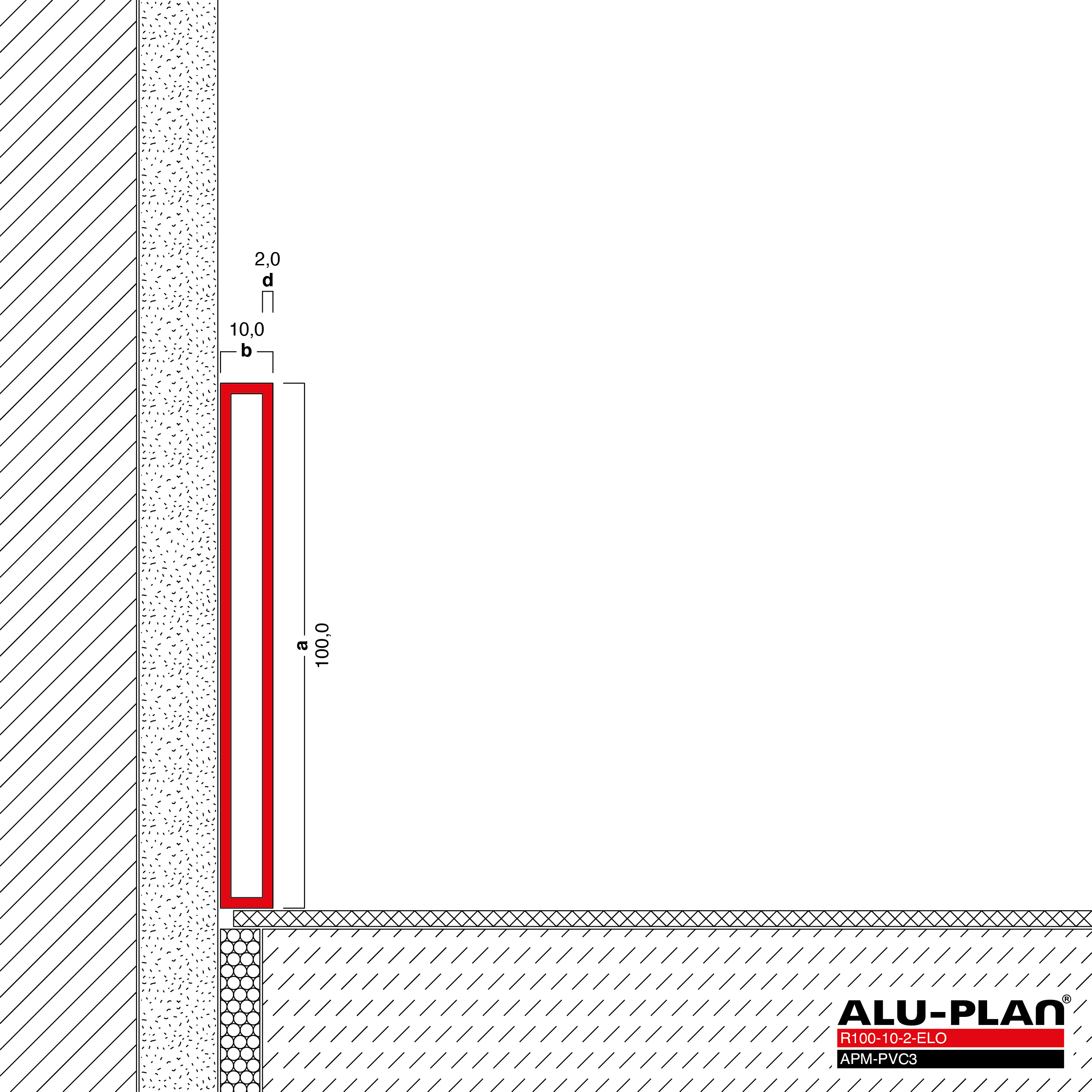 ALU-PLAN® Installation :: R100-10-2-ELO-APM-PVC3