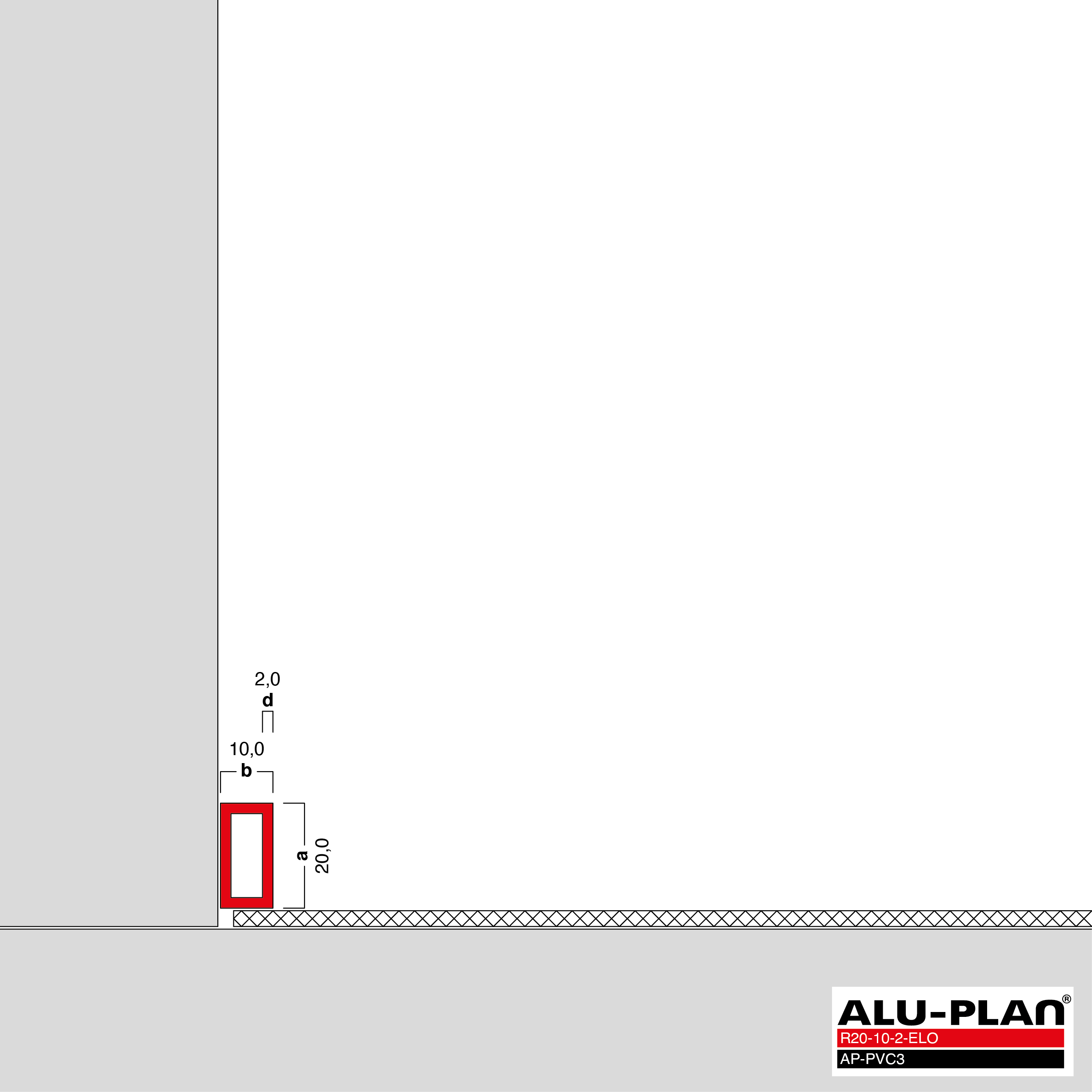 ALU-PLAN® Installation :: R20-10-2-ELO-AP-PVC3