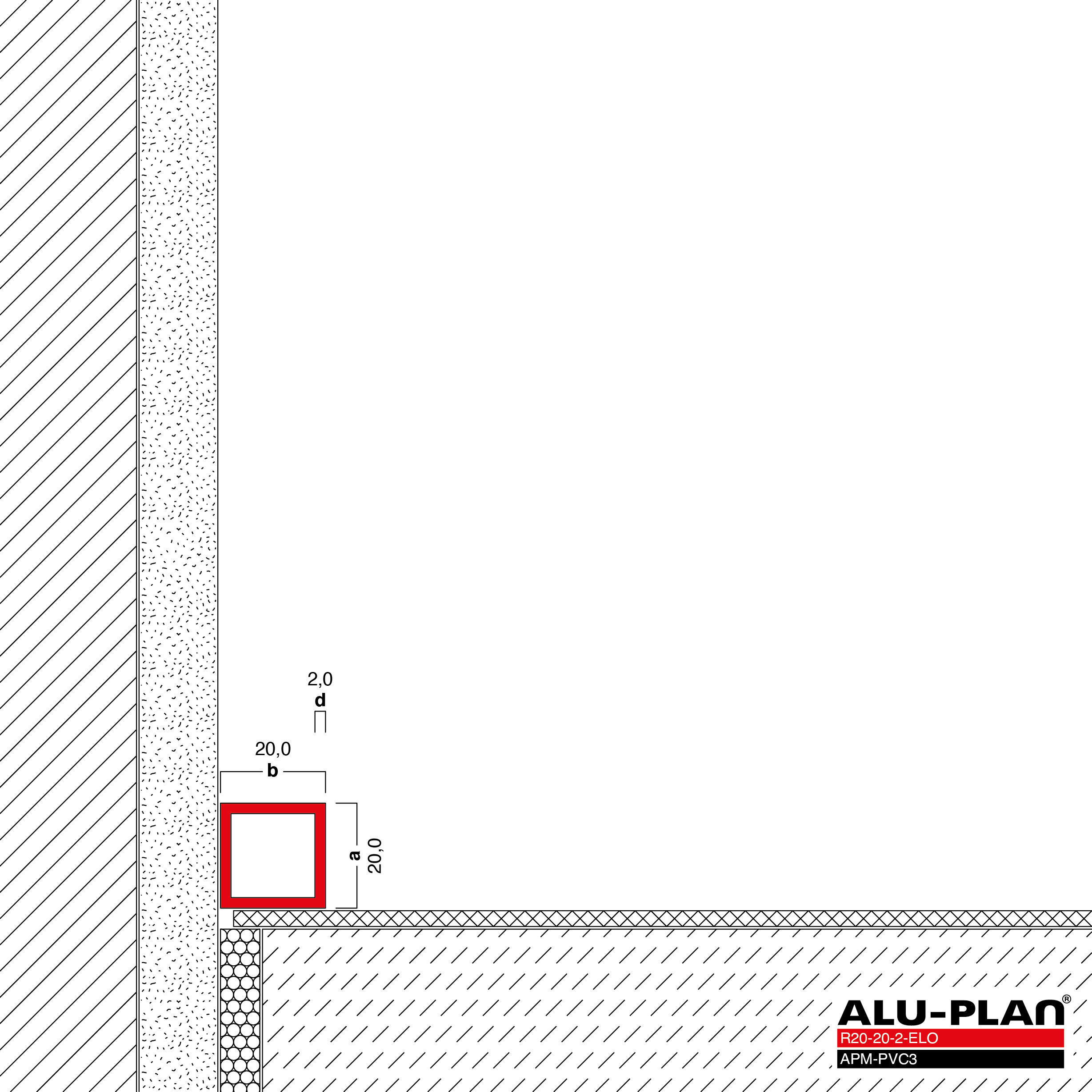 ALU-PLAN® Installation :: R20-20-2-ELO-APM-PVC3