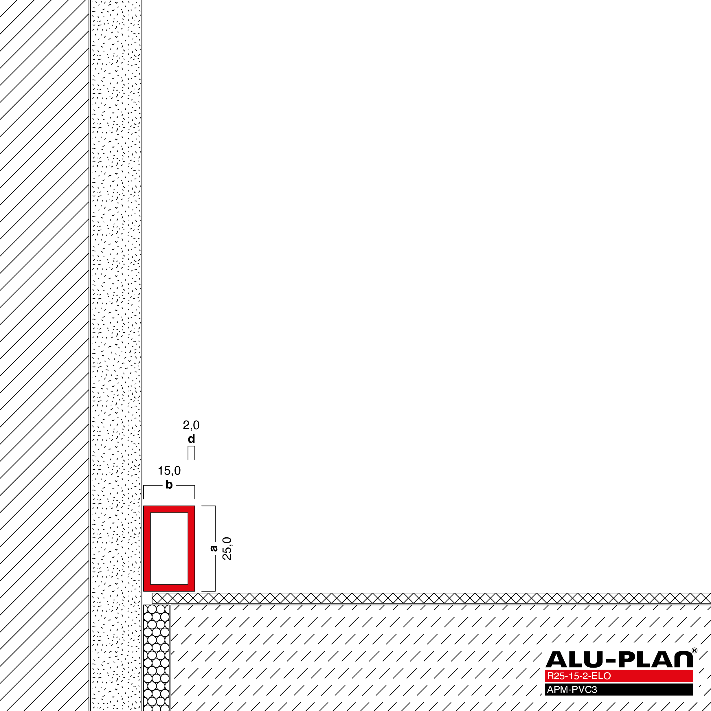 ALU-PLAN® Installation :: R25-15-2-ELO-APM-PVC3