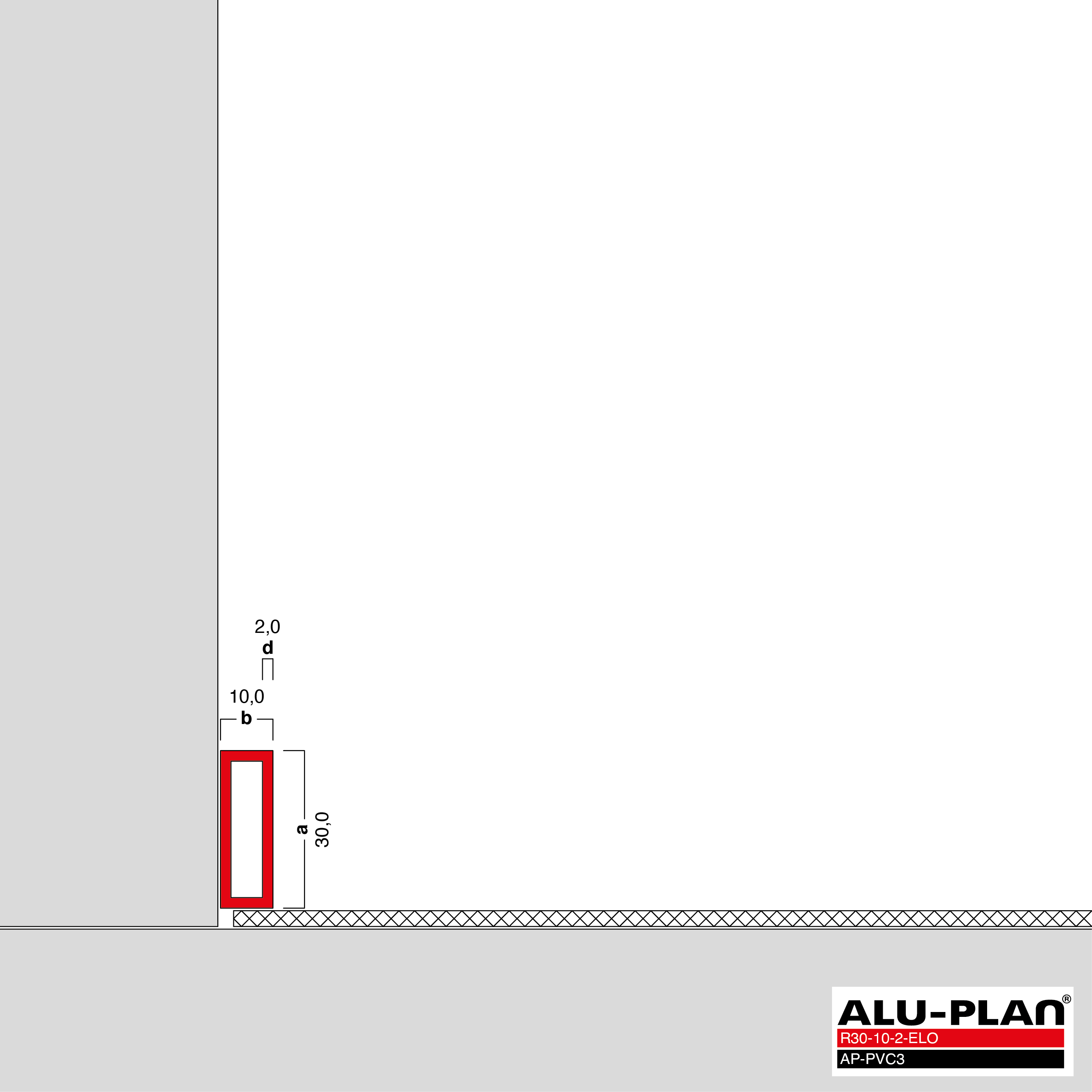 ALU-PLAN® Installation :: R30-10-2-ELO-AP-PVC3