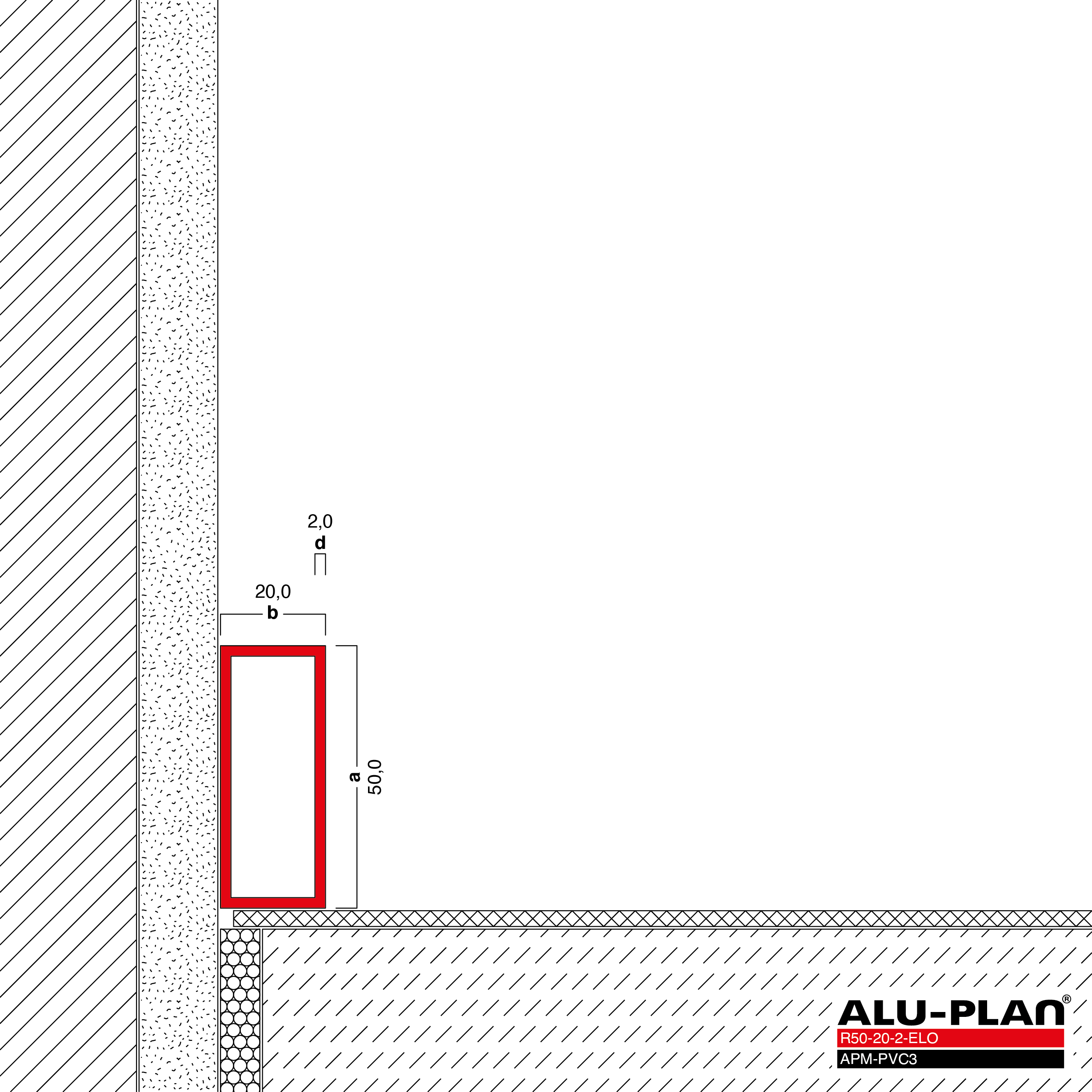 ALU-PLAN® Installation :: R50-20-2-ELO-APM-PVC3