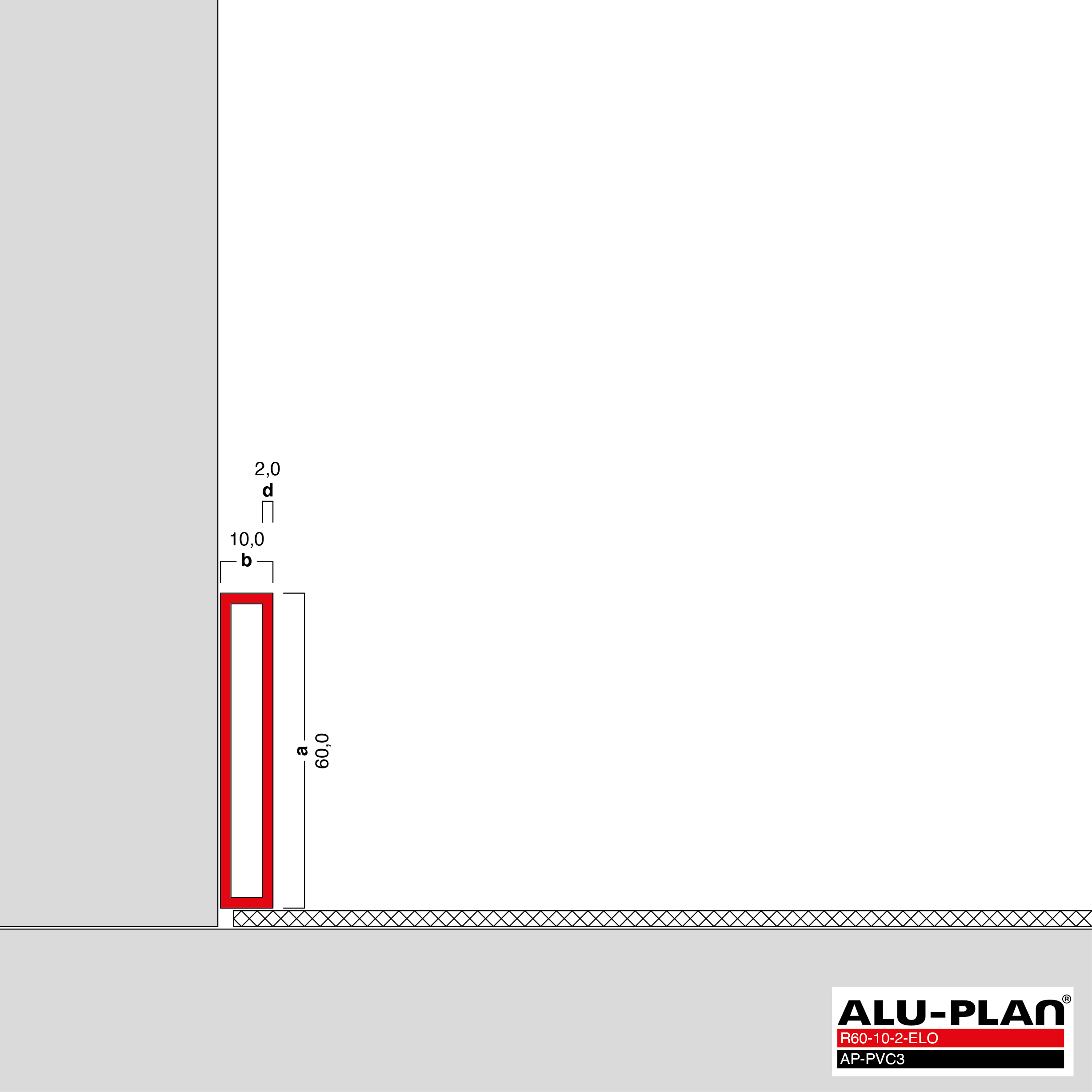 ALU-PLAN® Installation :: R60-10-2-ELO-AP-PVC3
