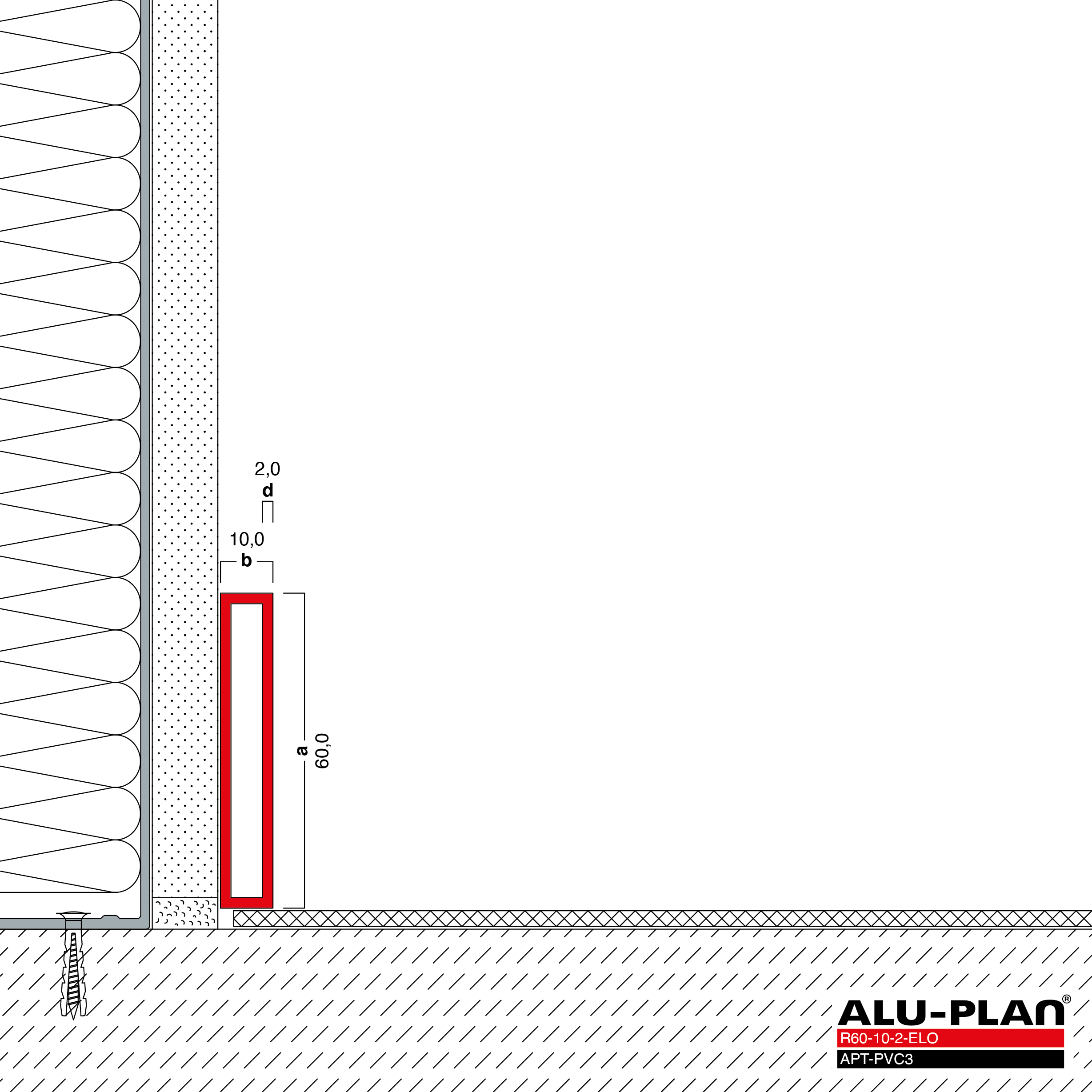 ALU-PLAN® Installation :: R60-10-2-ELO-APT-PVC3