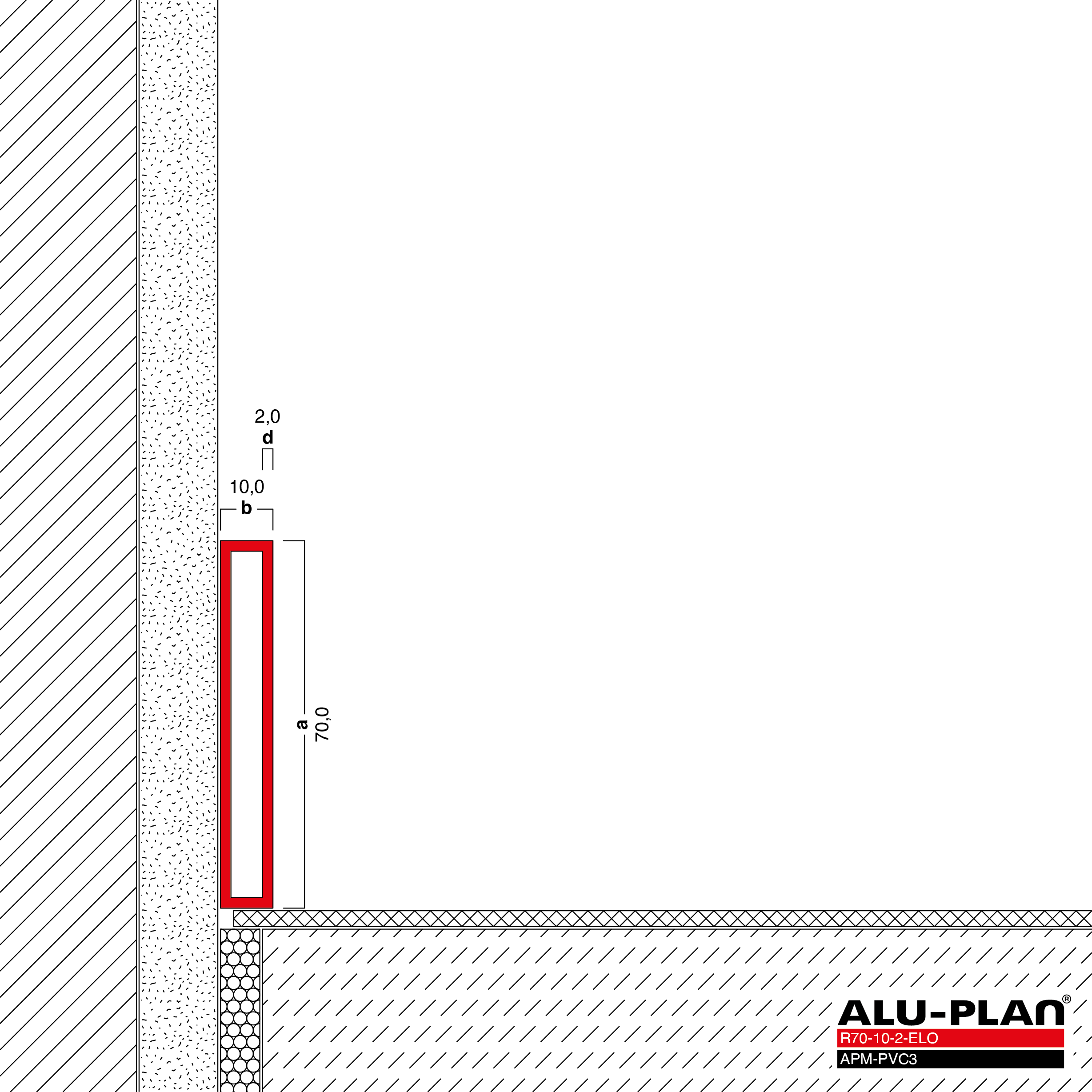 ALU-PLAN® Installation :: R70-10-2-ELO-APM-PVC3