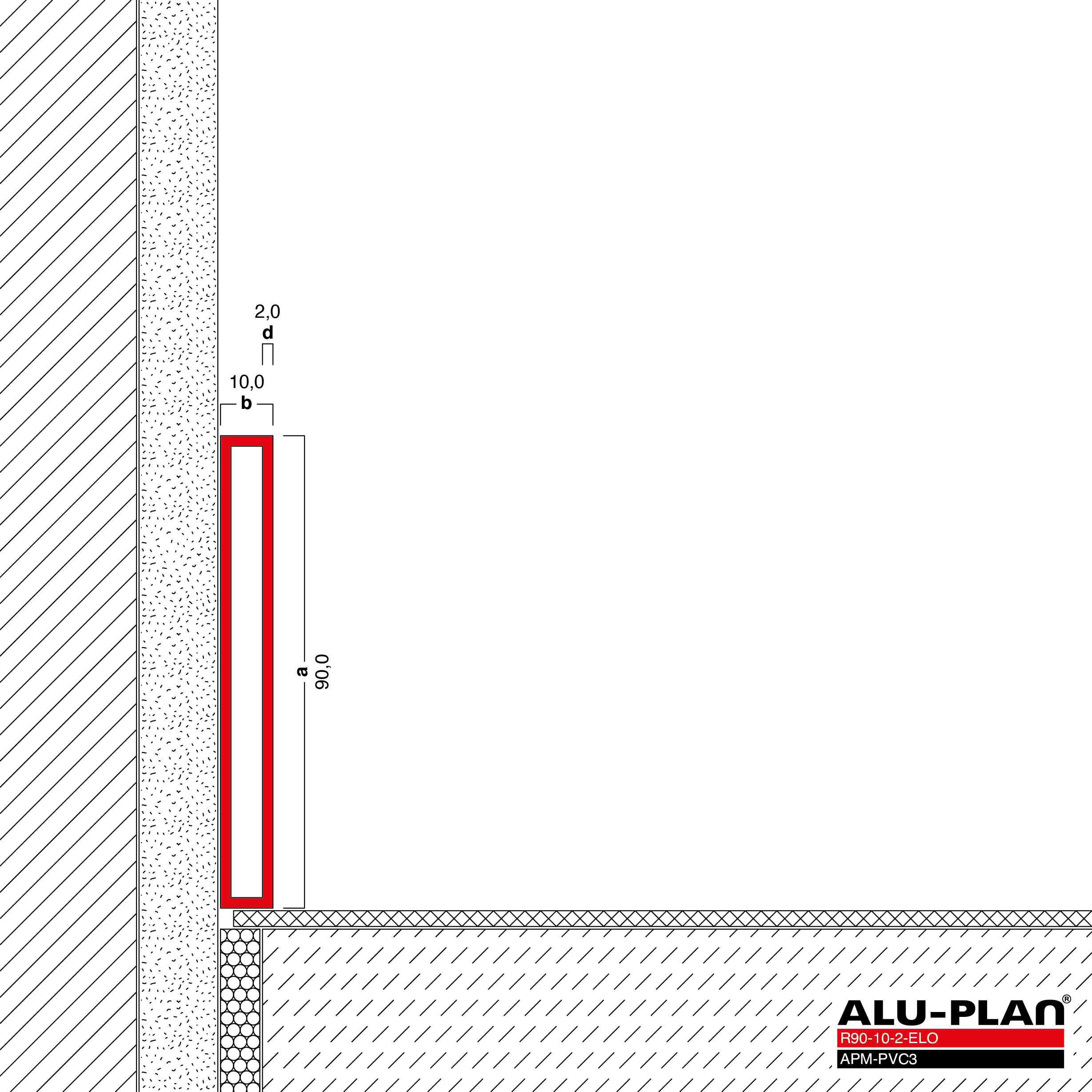 ALU-PLAN® Installation :: R90-10-2-ELO-APM-PVC3