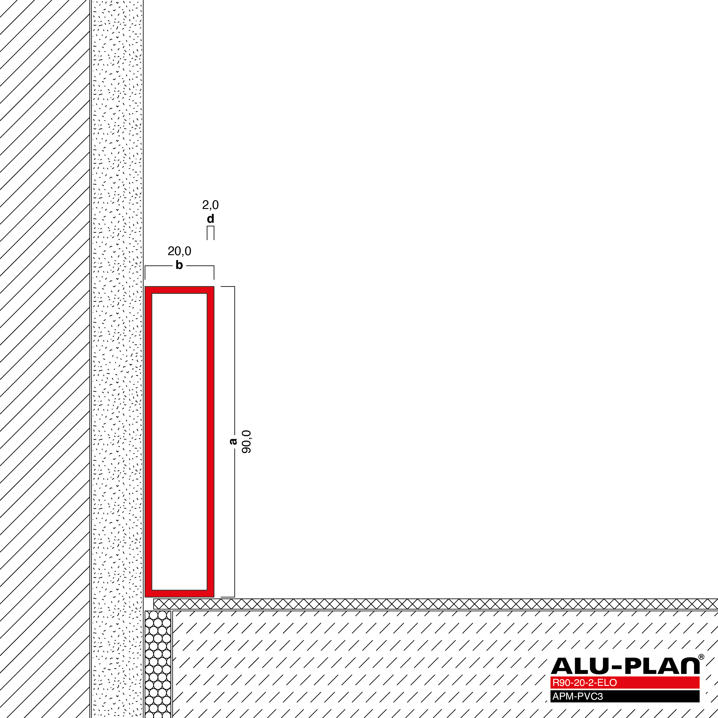 ALU-PLAN® Installation :: R90-20-2-ELO-APM-PVC3