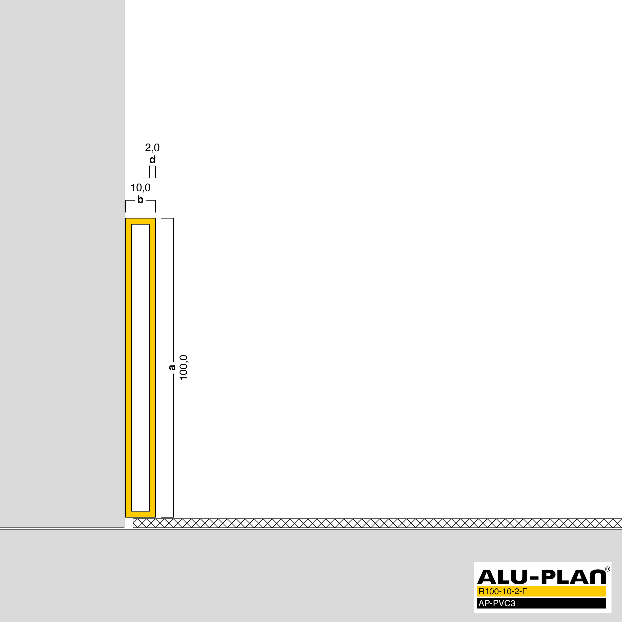 ALU-PLAN® Installation :: R100-10-2-F-AP-PVC3