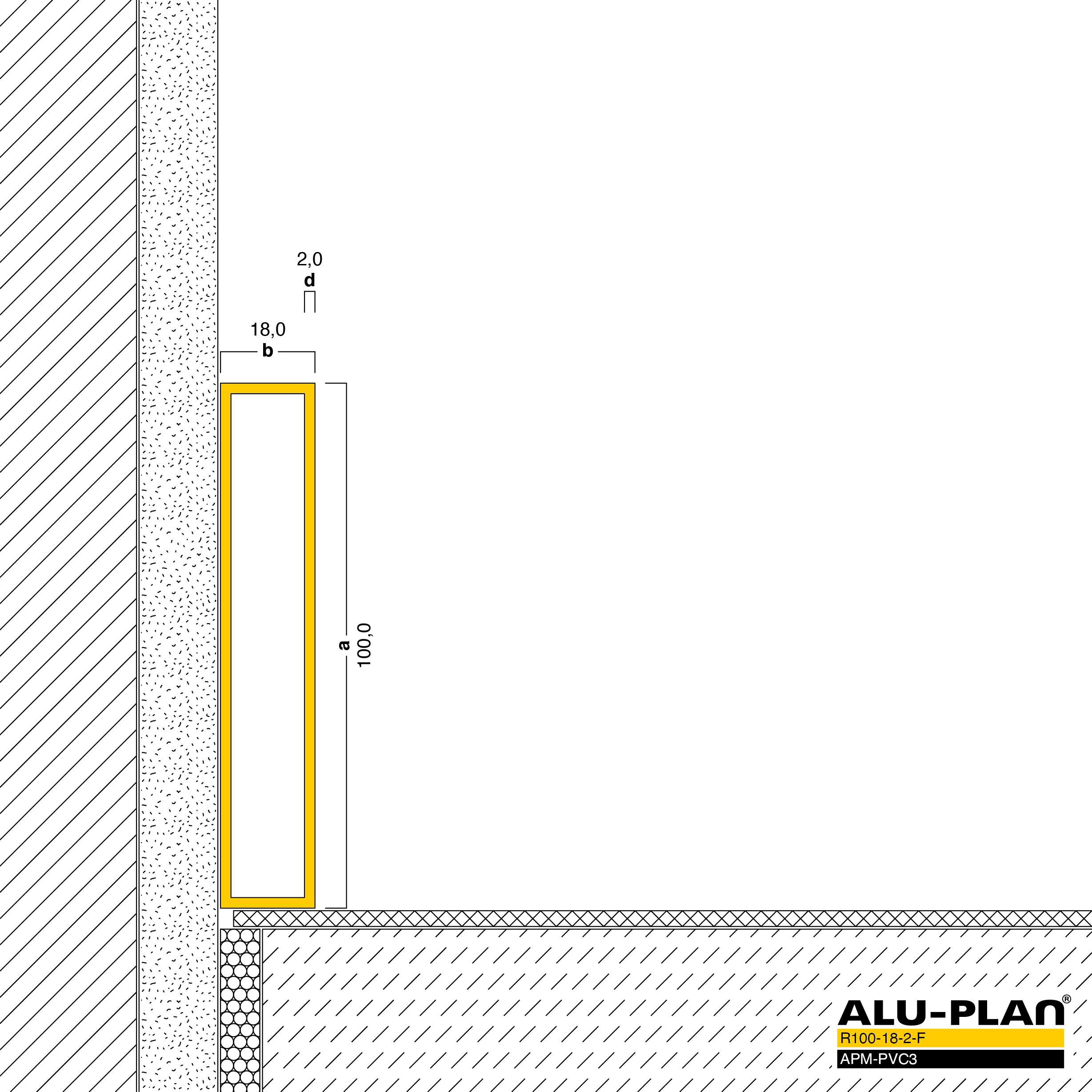 ALU-PLAN® Installation :: R100-18-2-F-APM-PVC3