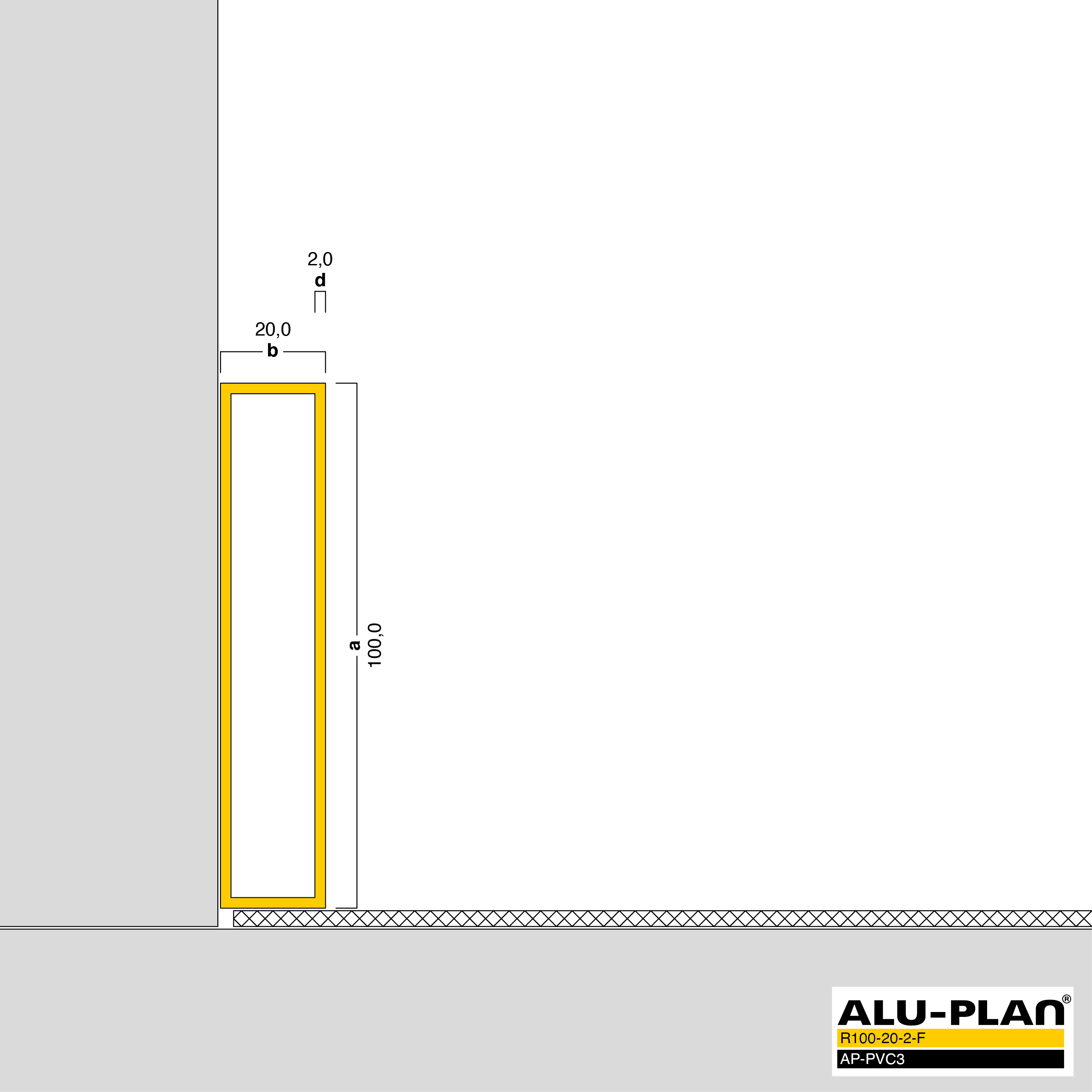 ALU-PLAN® Installation :: R100-20-2-F-AP-PVC3