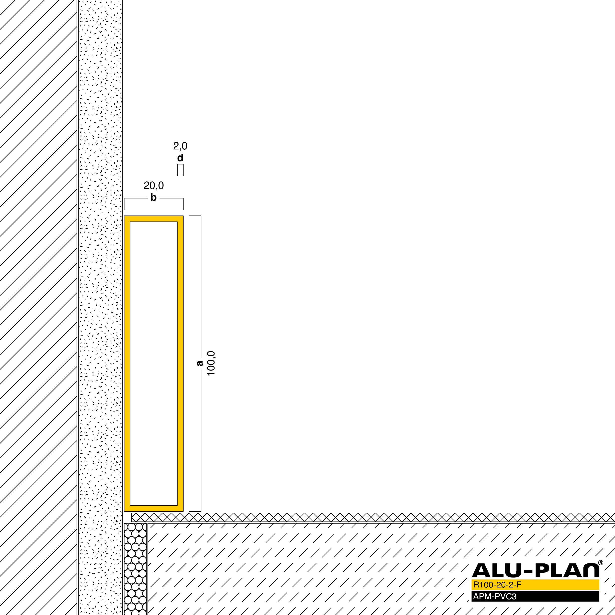 ALU-PLAN® Installation :: R100-20-2-F-APM-PVC3