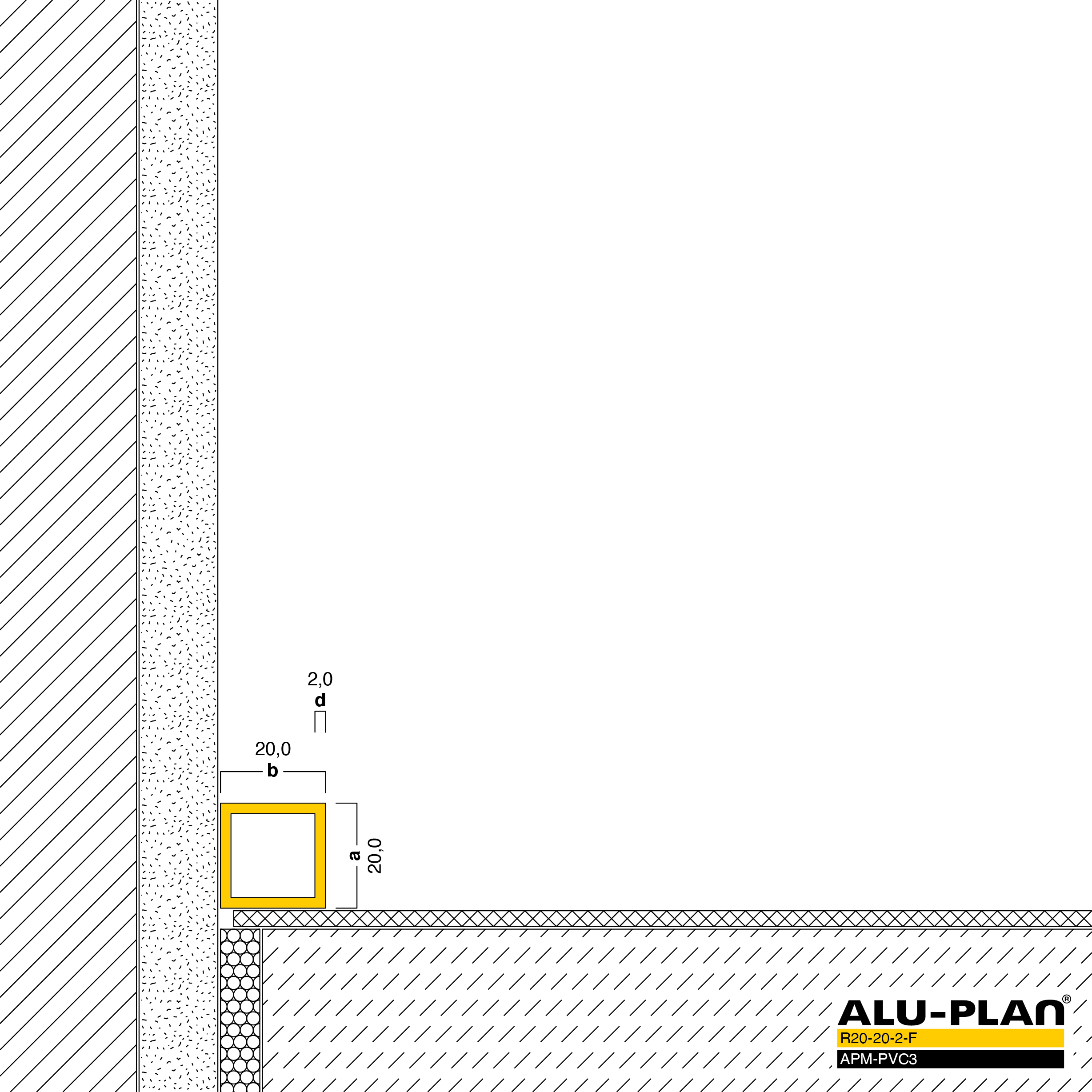ALU-PLAN® Installation :: R20-20-2-F-APM-PVC3