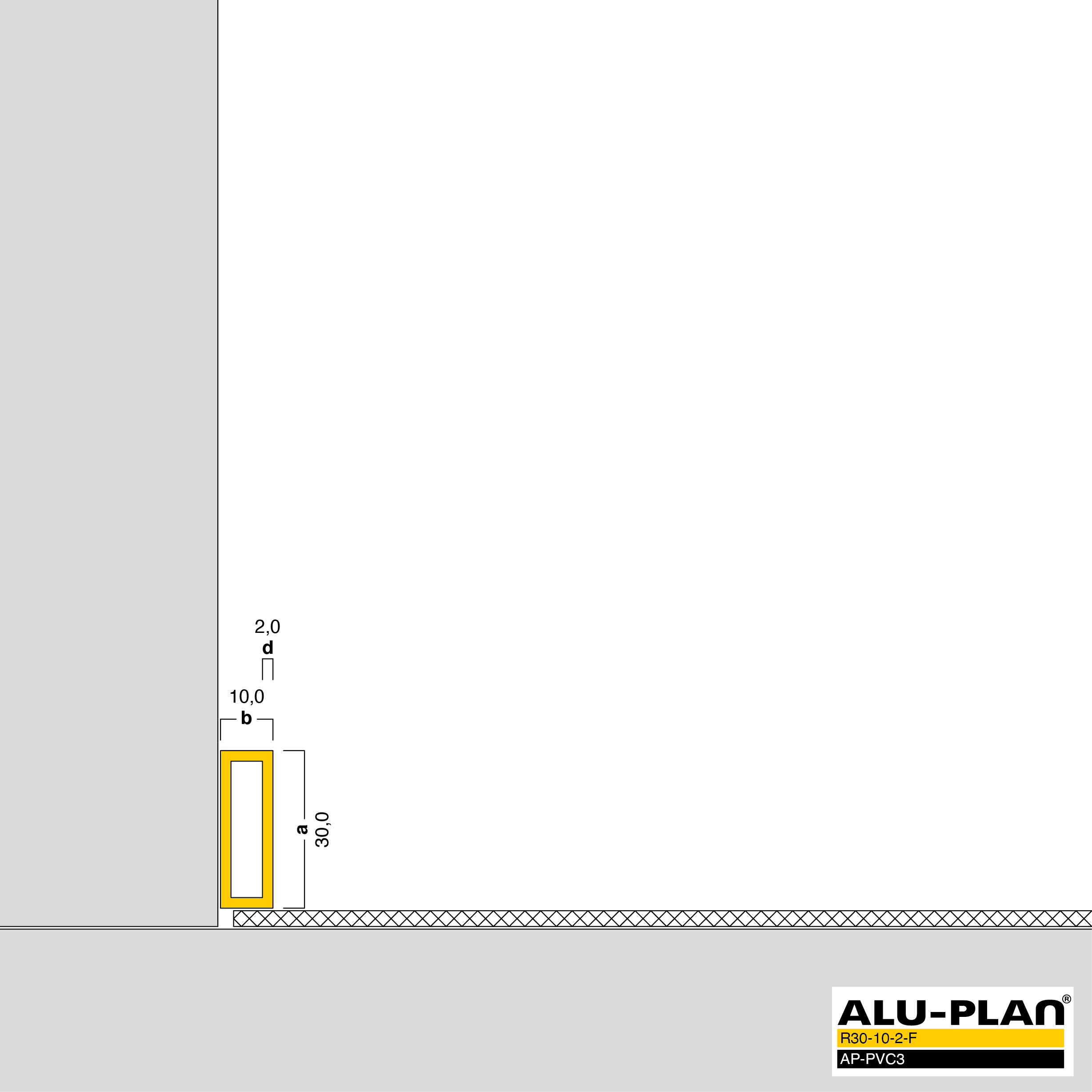 ALU-PLAN® Installation :: R30-10-2-F-AP-PVC3