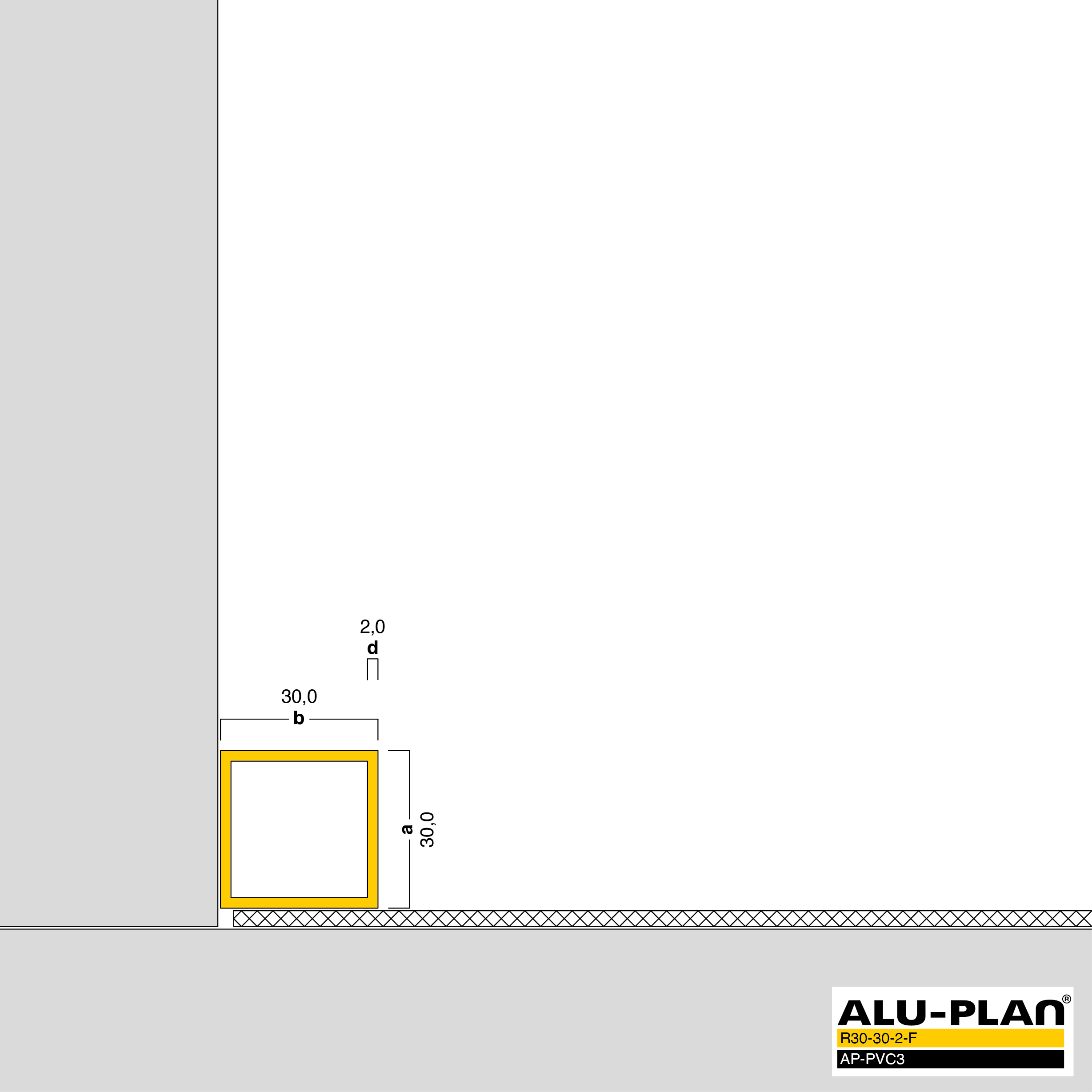 ALU-PLAN® Installation :: R30-30-2-F-AP-PVC3