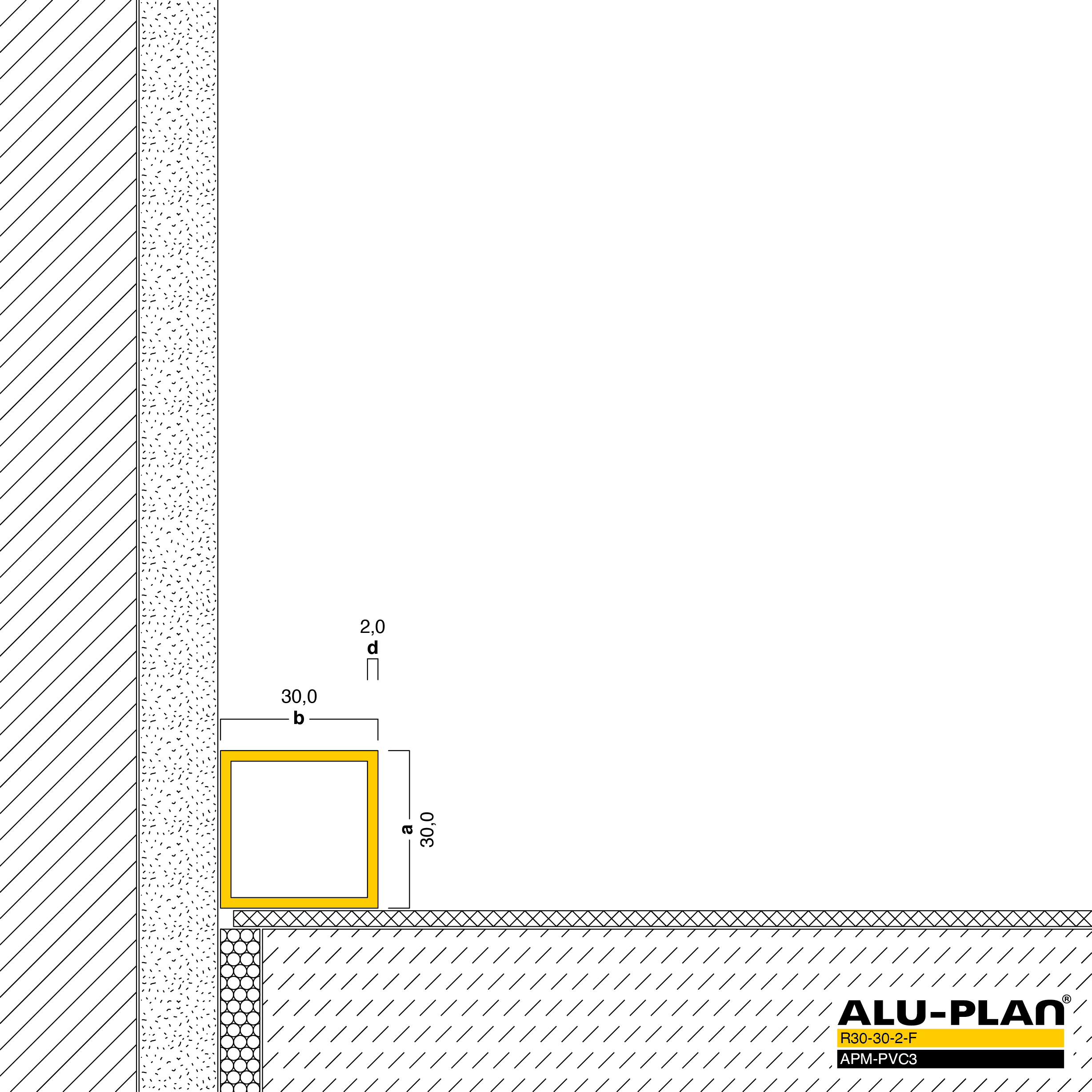 ALU-PLAN® Installation :: R30-30-2-F-APM-PVC3
