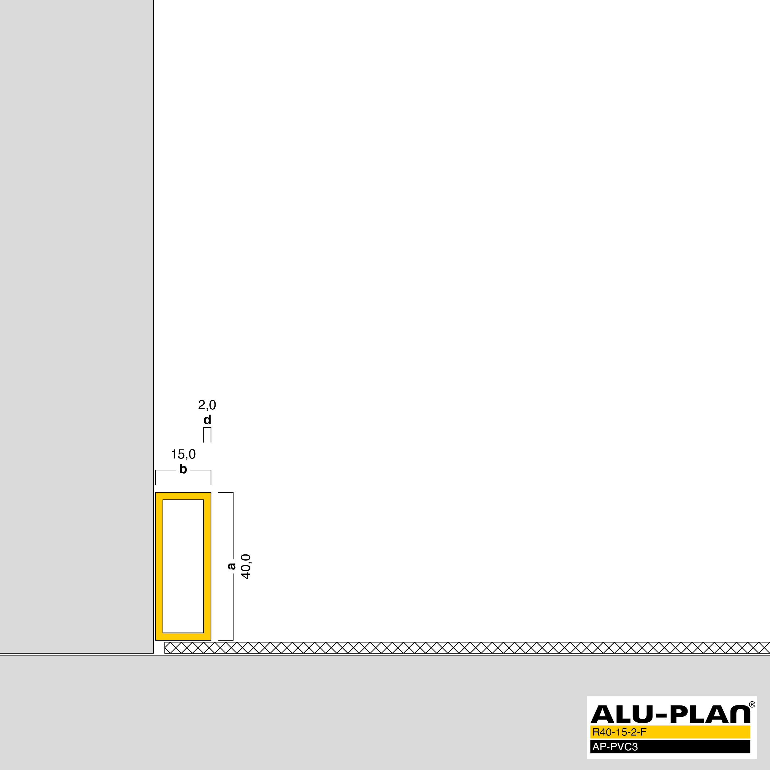 ALU-PLAN® Installation :: R40-15-2-F-AP-PVC3
