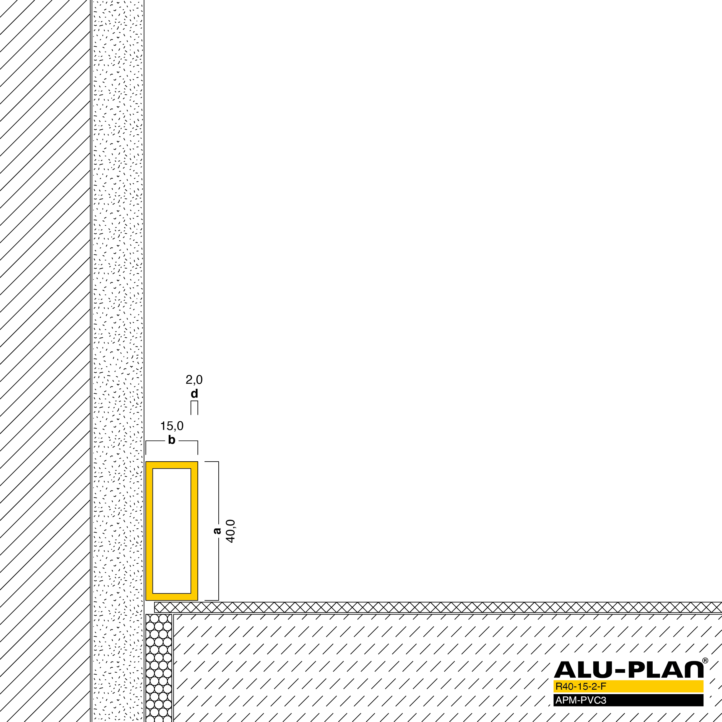 ALU-PLAN® Installation :: R40-15-2-F-APM-PVC3