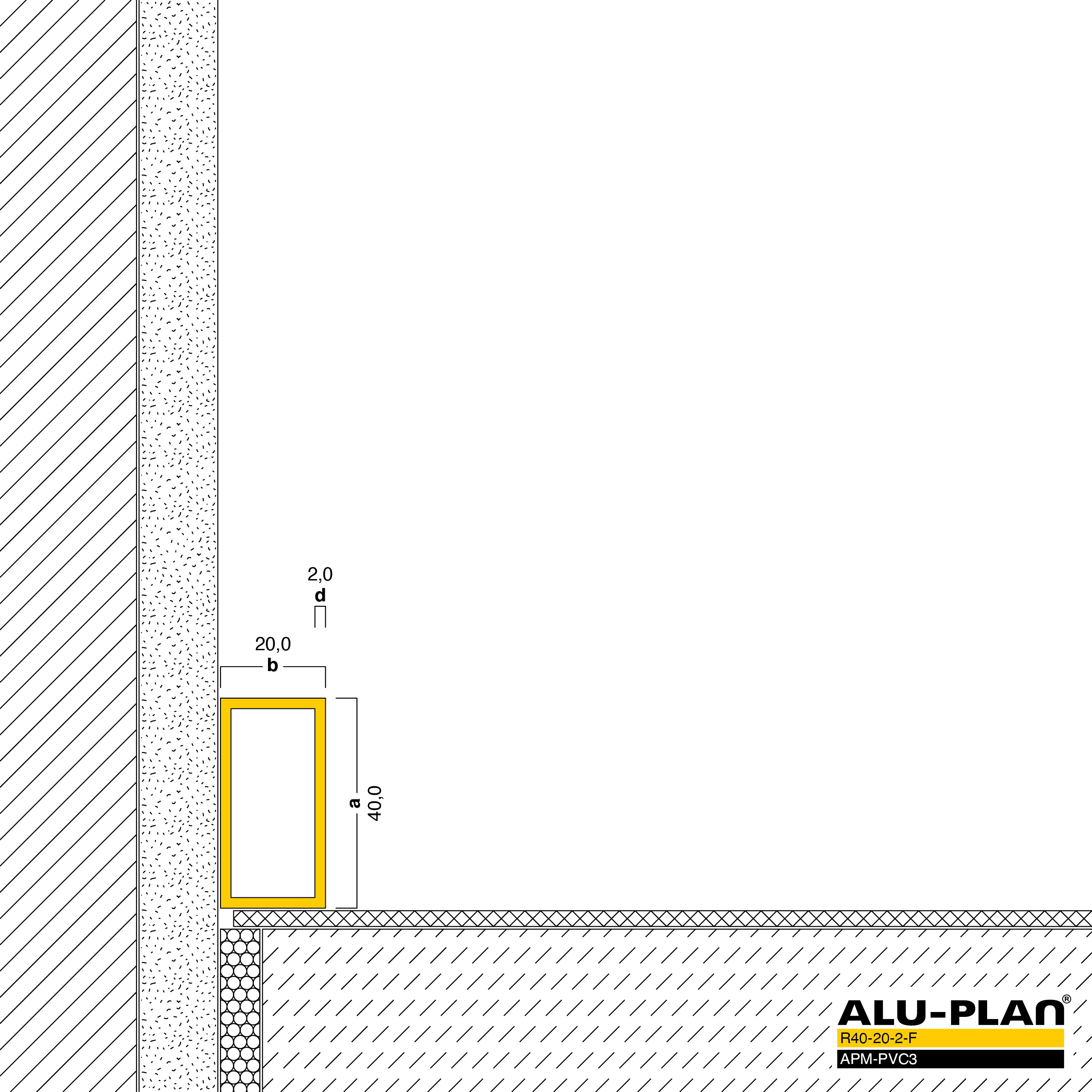 ALU-PLAN® Installation :: R40-20-2-F-APM-PVC3