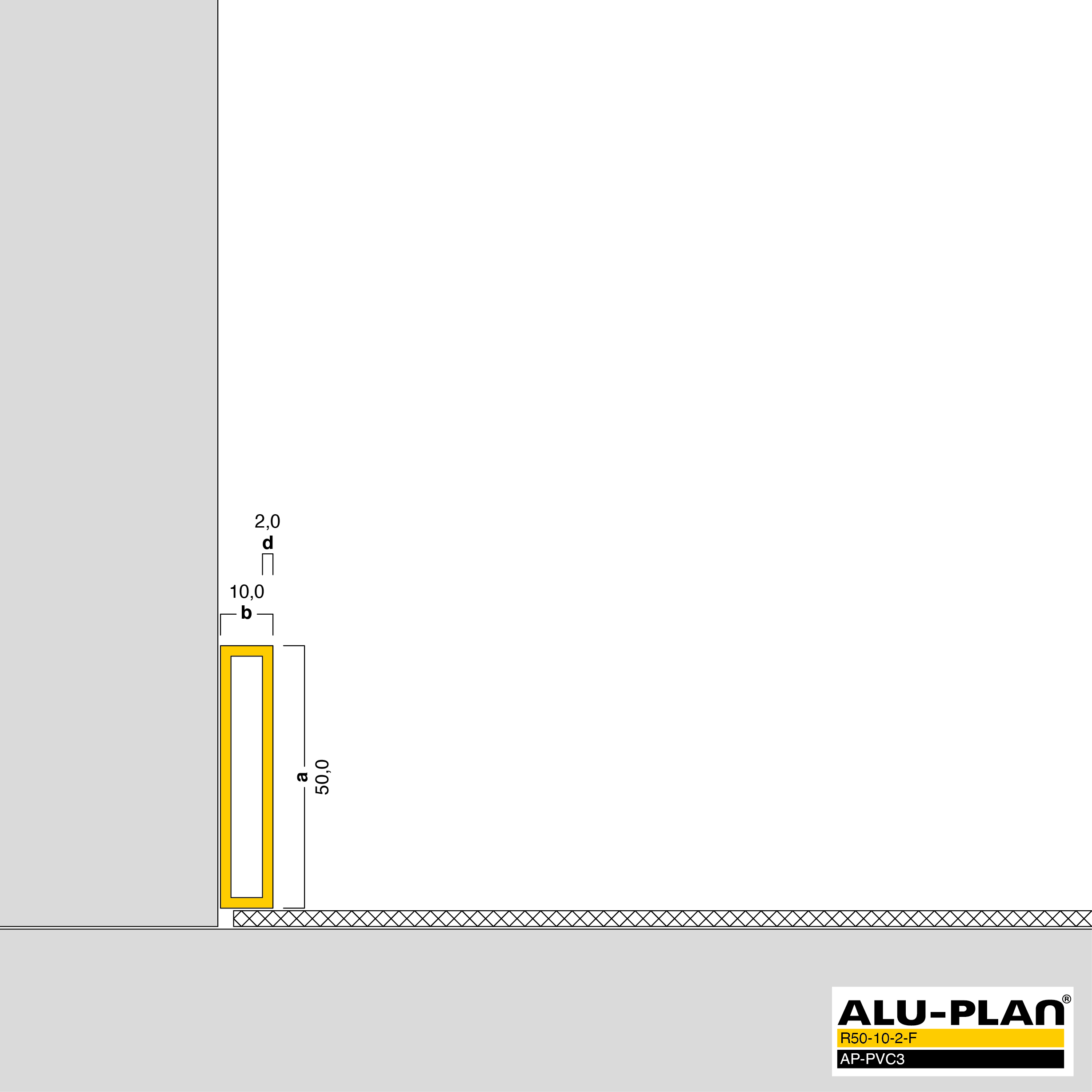 ALU-PLAN® Installation :: R50-10-2-F-AP-PVC3