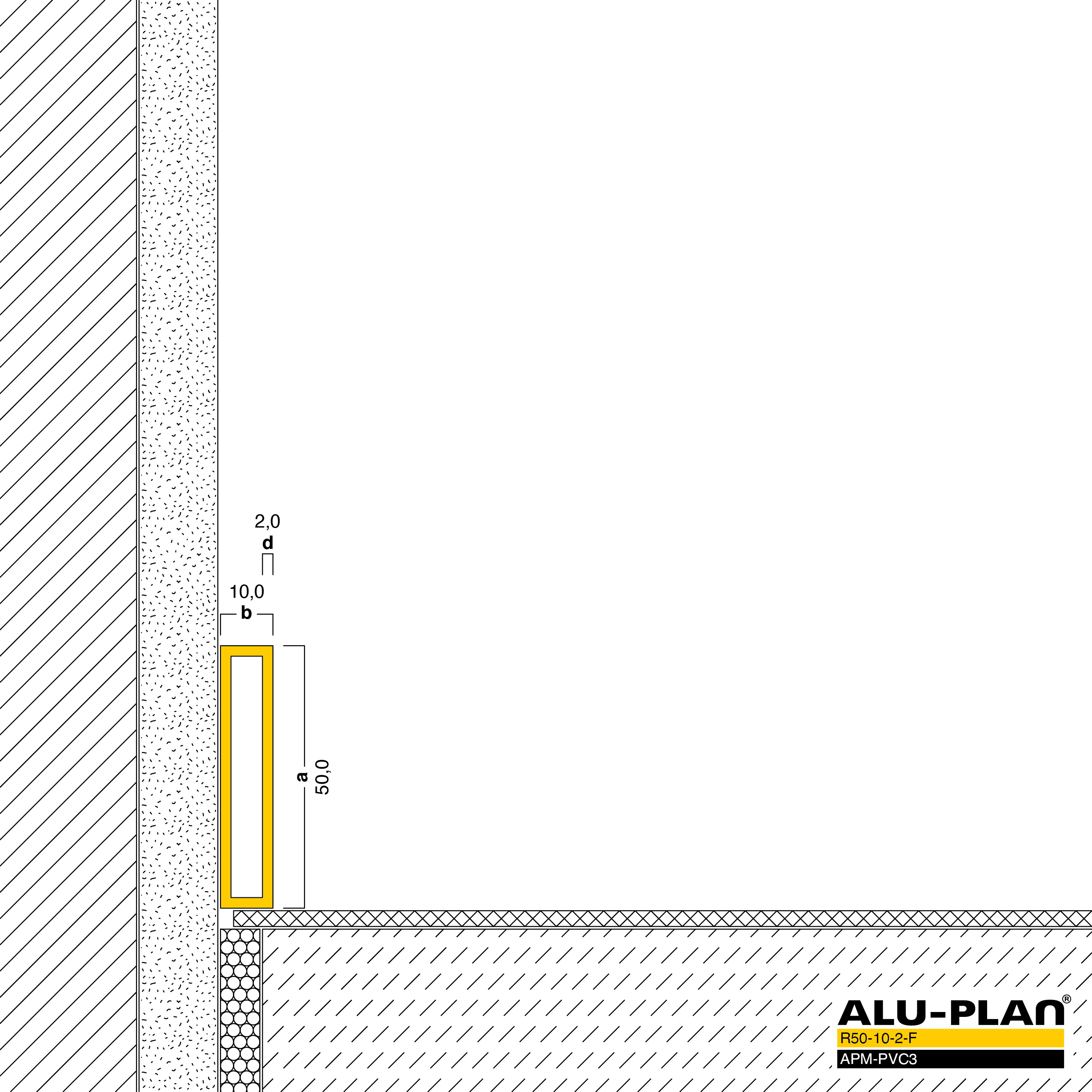 ALU-PLAN® Installation :: R50-10-2-F-APM-PVC3