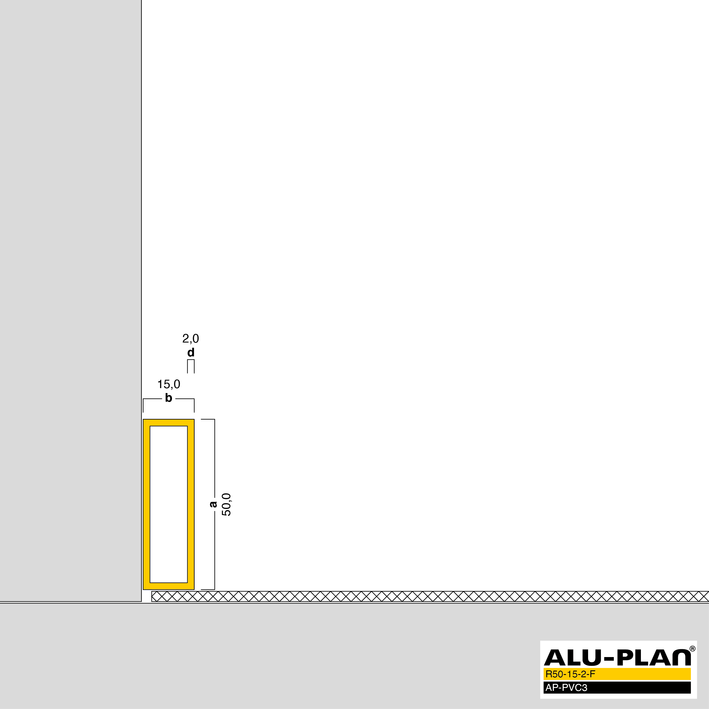 ALU-PLAN® Installation :: R50-15-2-F-AP-PVC3