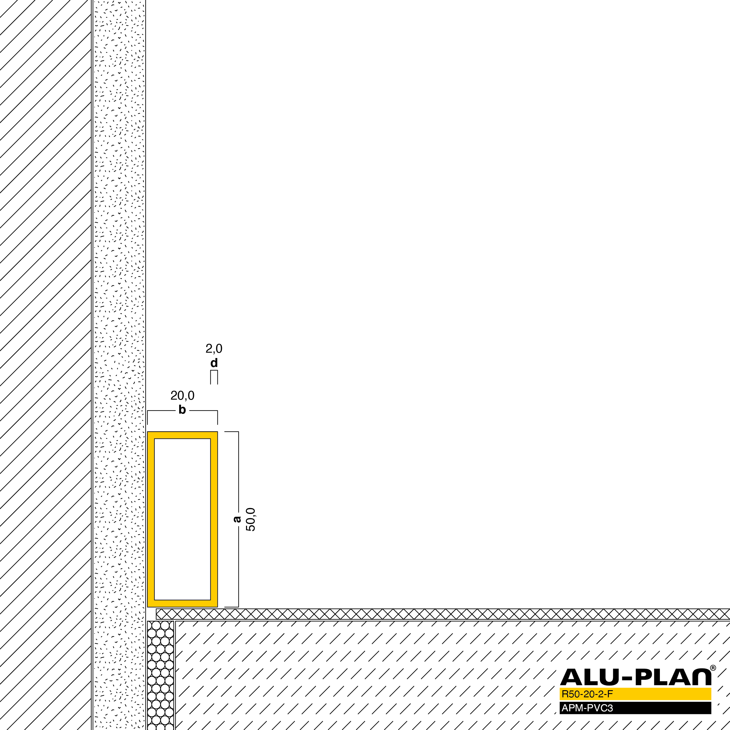 ALU-PLAN® Installation :: R50-20-2-F-APM-PVC3