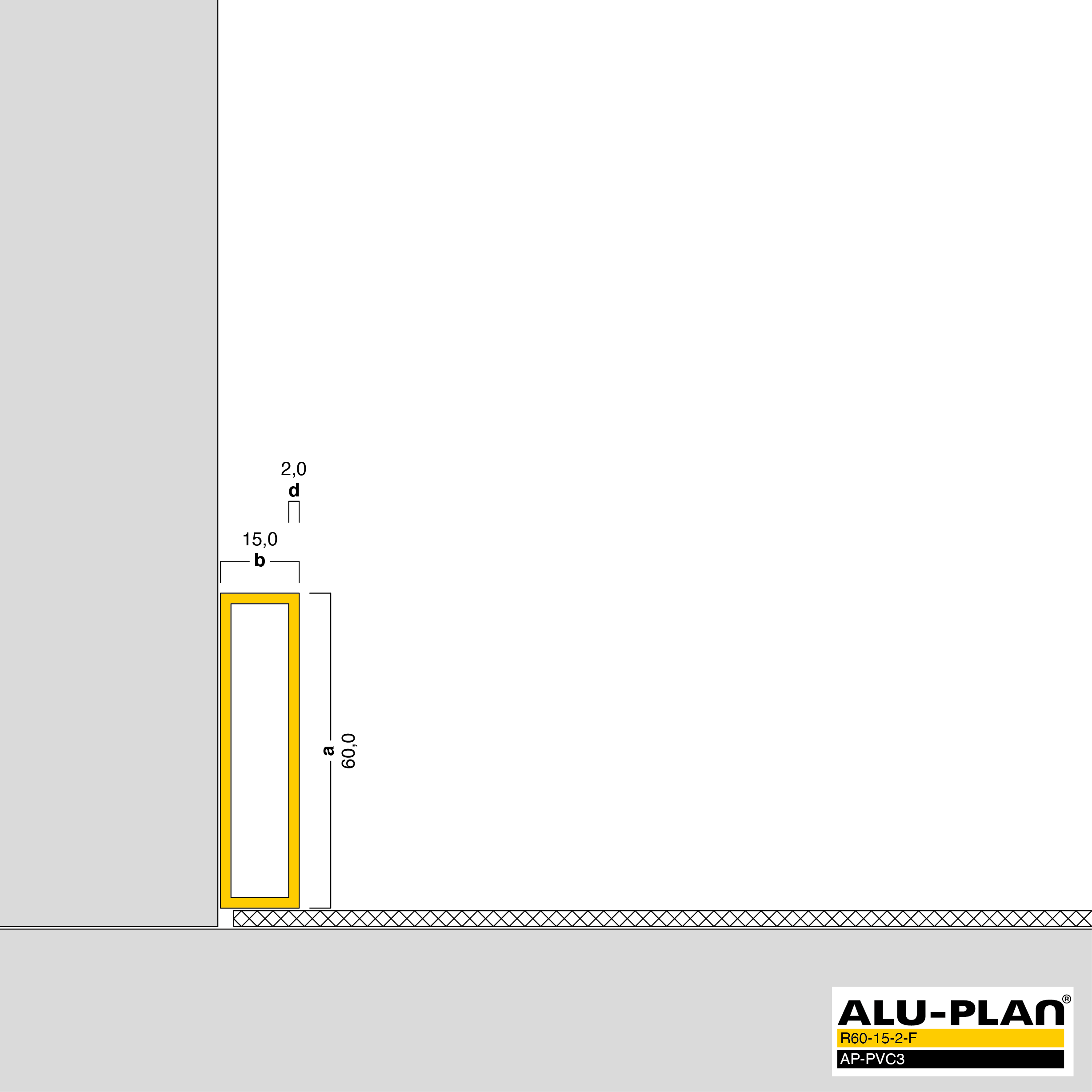 ALU-PLAN® Installation :: R60-15-2-F-AP-PVC3