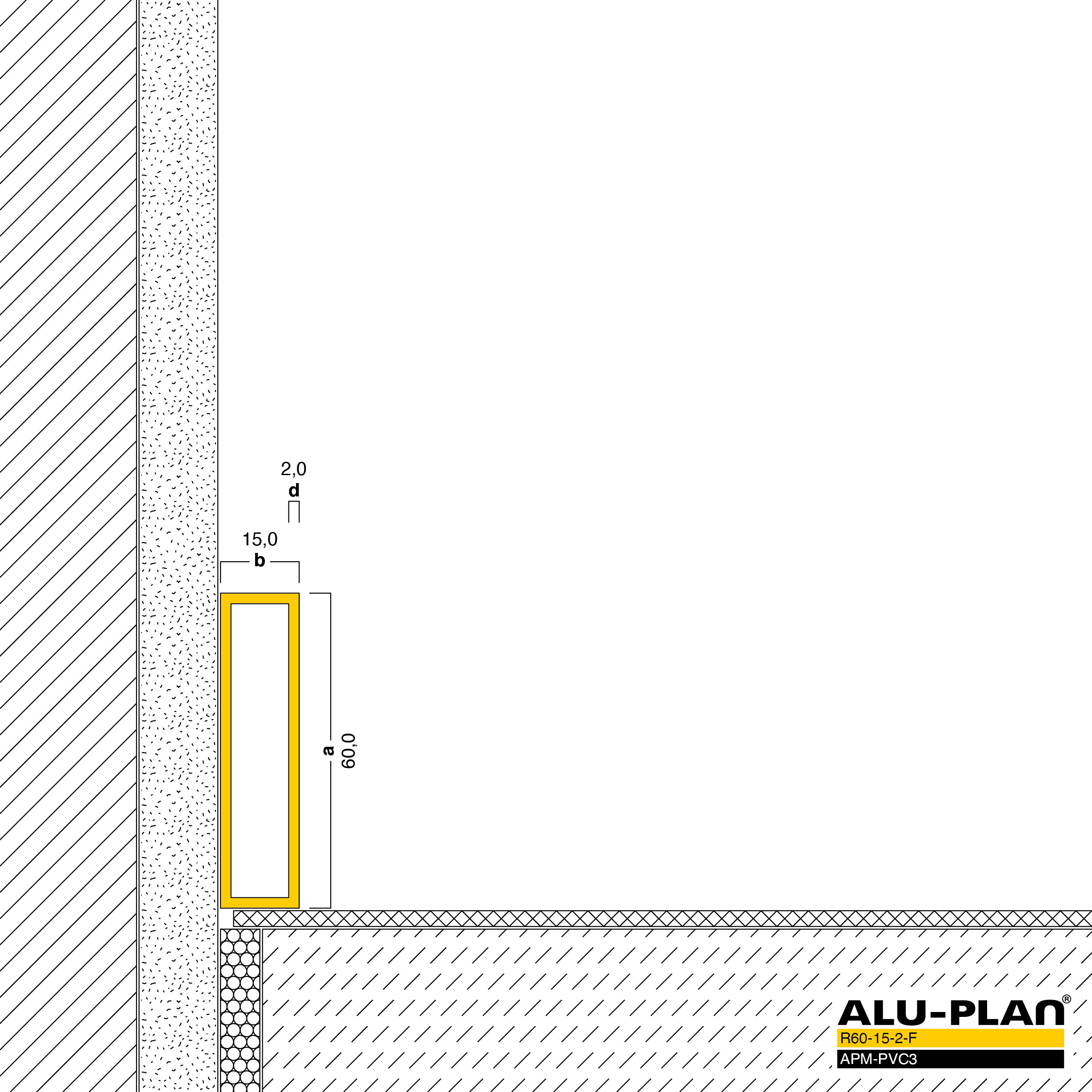 ALU-PLAN® Installation :: R60-15-2-F-APM-PVC3