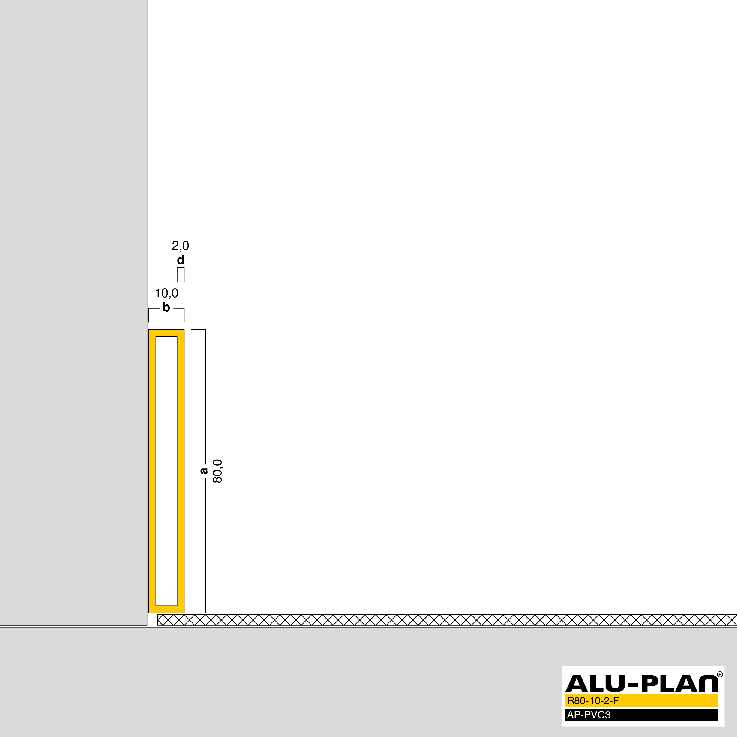 ALU-PLAN® Installation :: R80-10-2-F-AP-PVC3