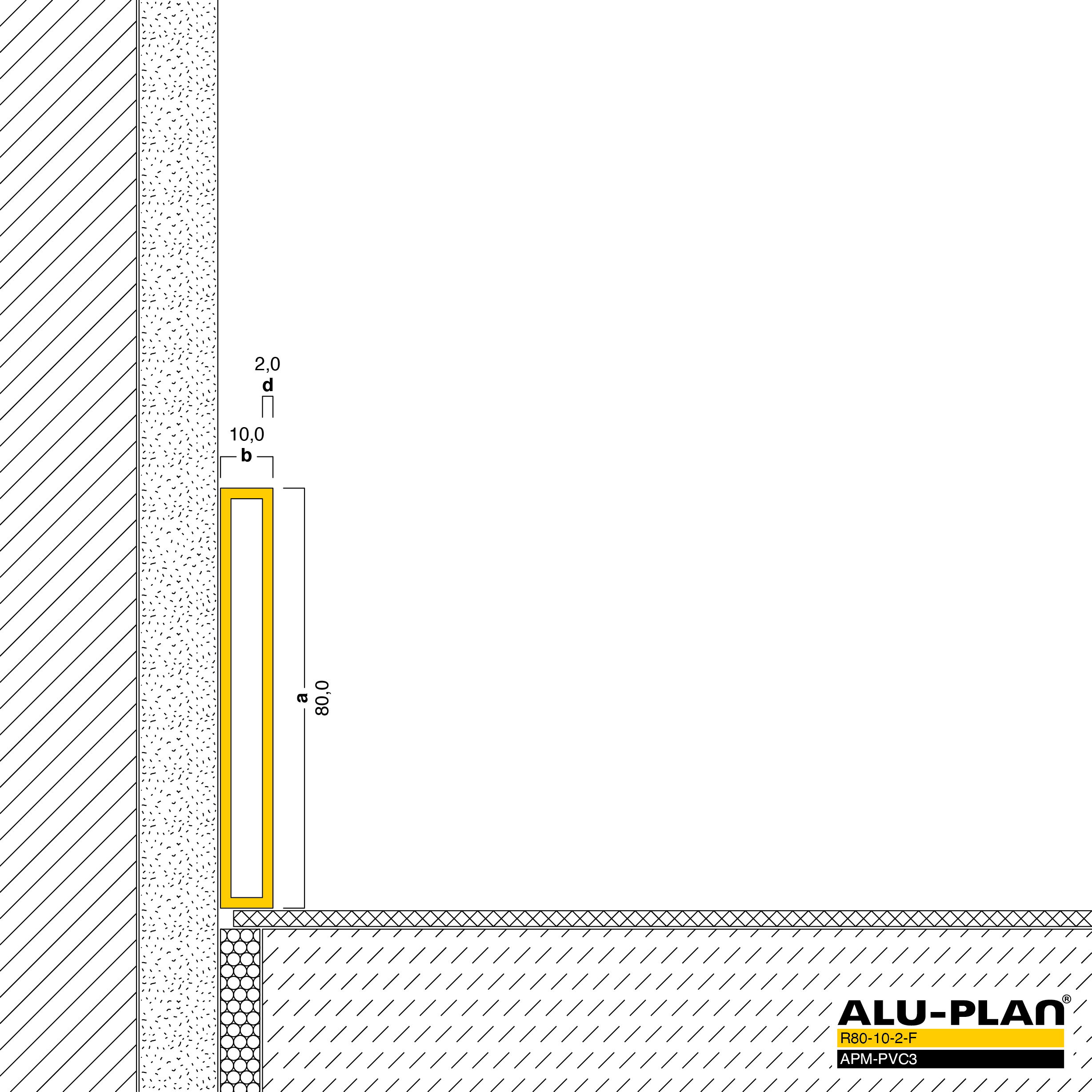 ALU-PLAN® Installation :: R80-10-2-F-APM-PVC3