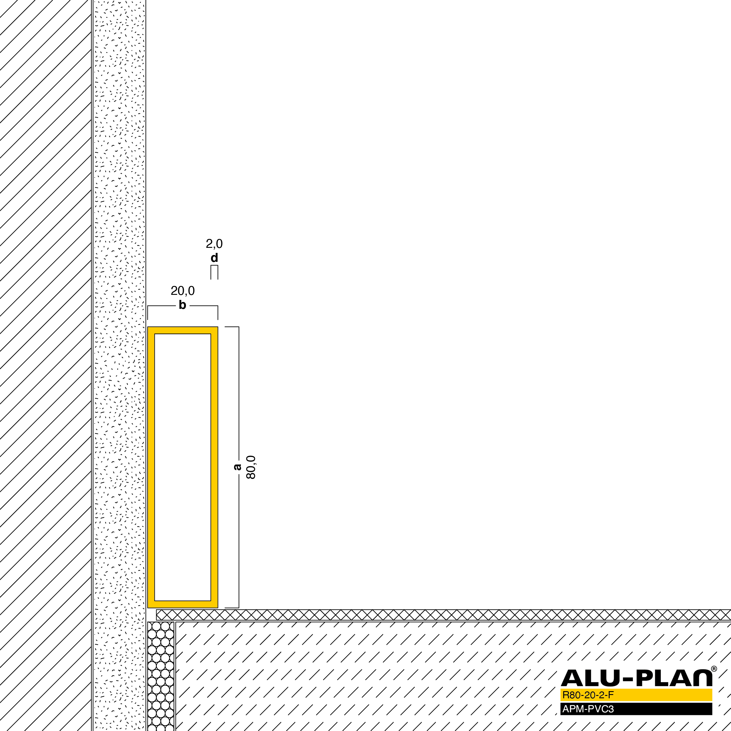 ALU-PLAN® Installation :: R80-20-2-F-APM-PVC3
