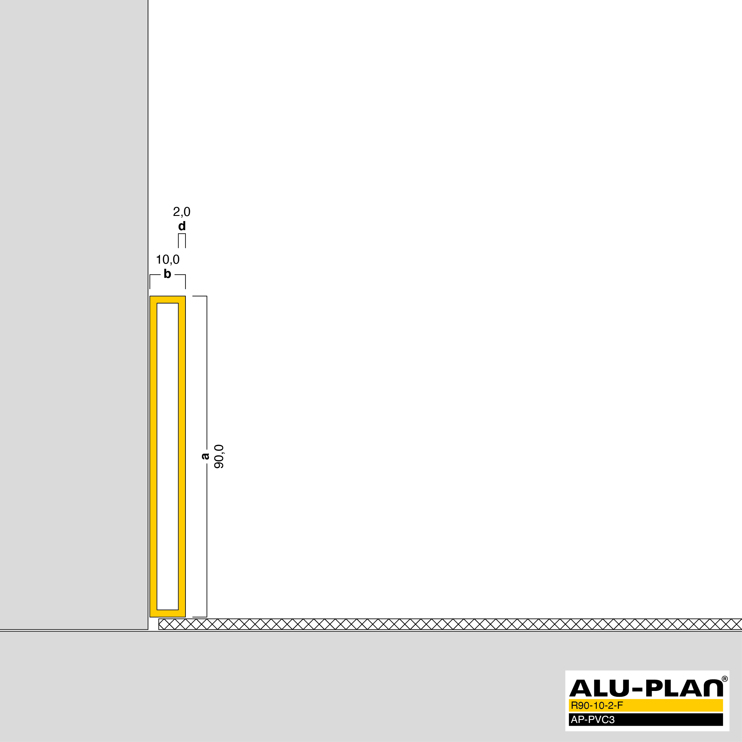 ALU-PLAN® Installation :: R90-10-2-F-AP-PVC3