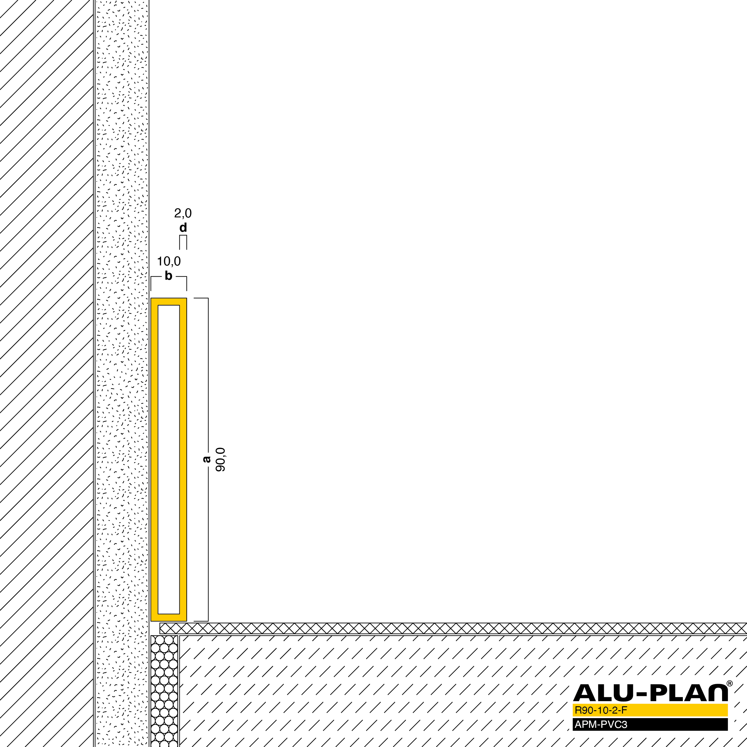 ALU-PLAN® Installation :: R90-10-2-F-APM-PVC3