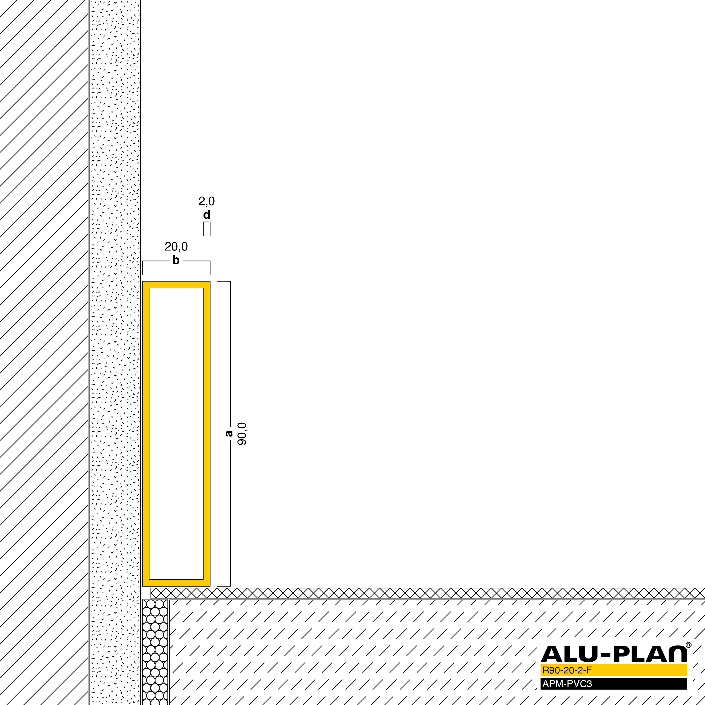 ALU-PLAN® Installation :: R90-20-2-F-APM-PVC3