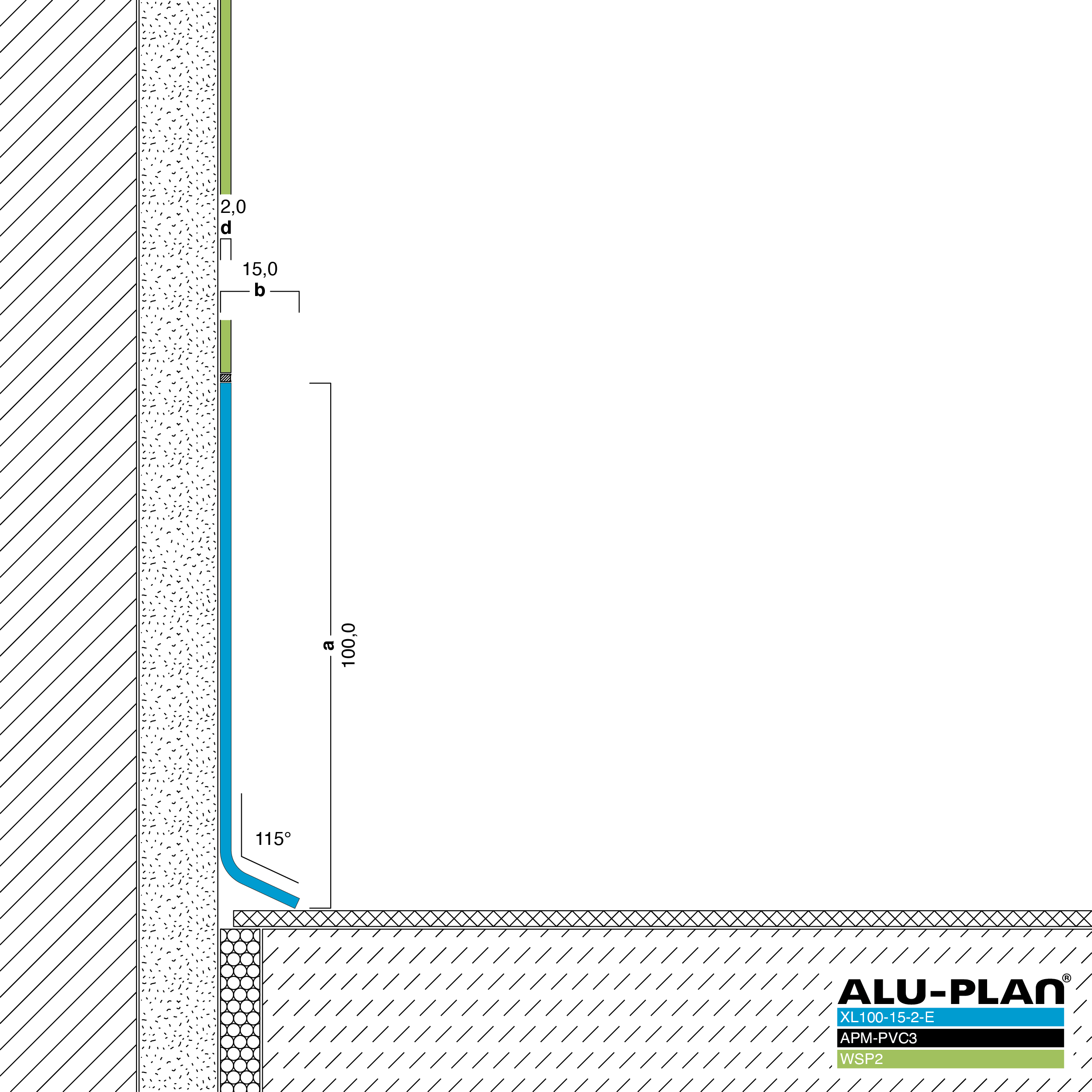 ALU-PLAN® Installation :: XL100-15-2-E-APM-PVC3-WSP2