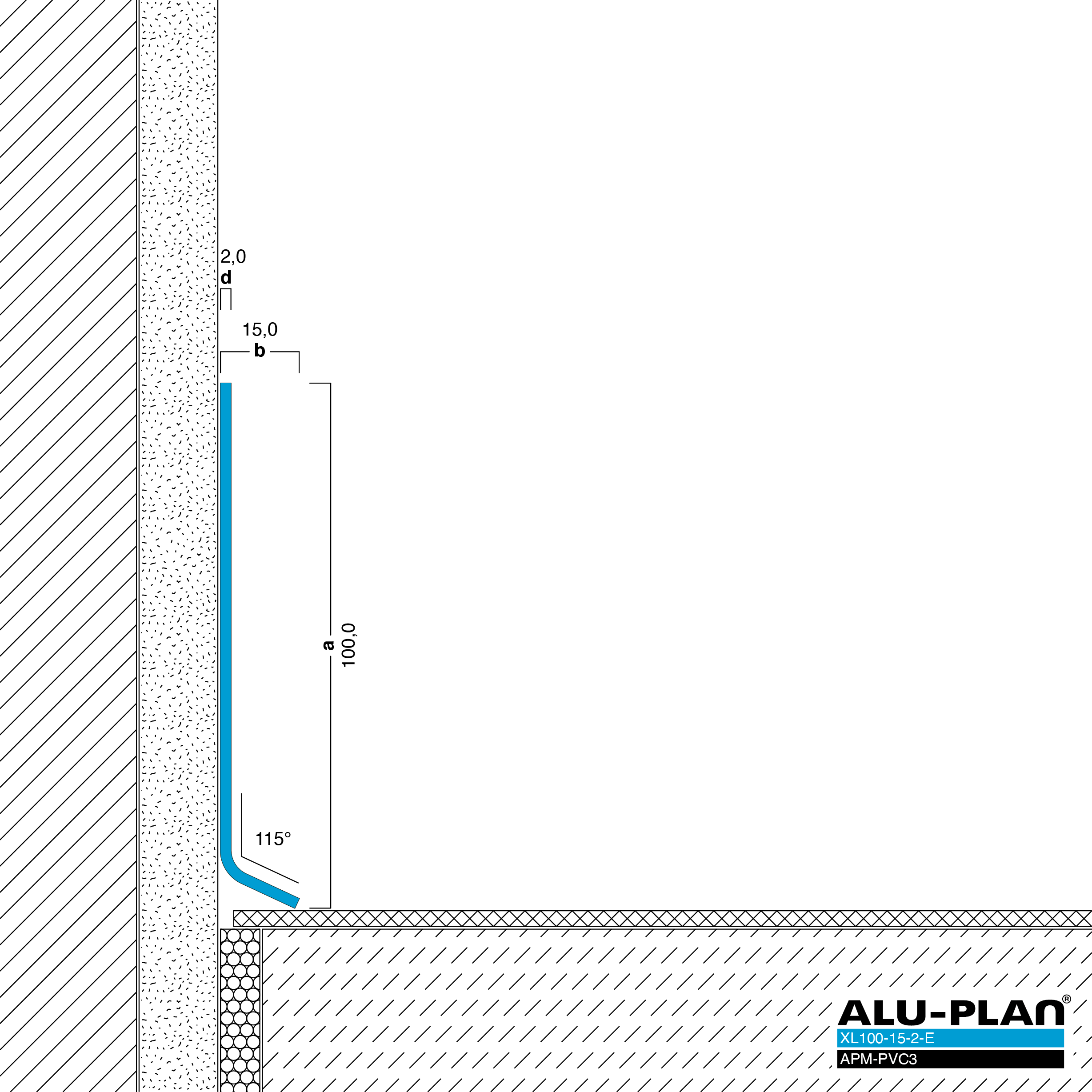 ALU-PLAN® Installation :: XL100-15-2-E-APM-PVC3