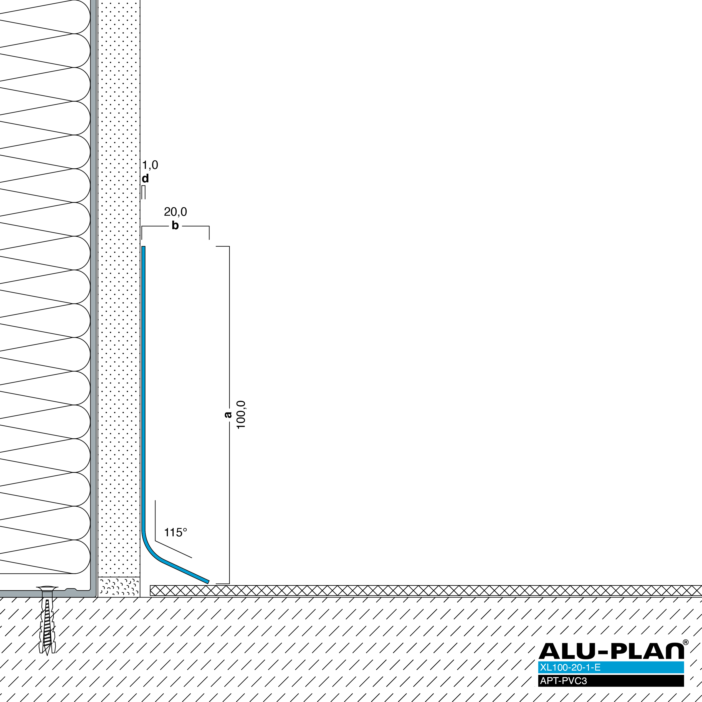 ALU-PLAN® Installation :: XL100-20-1-E-APT-PVC3