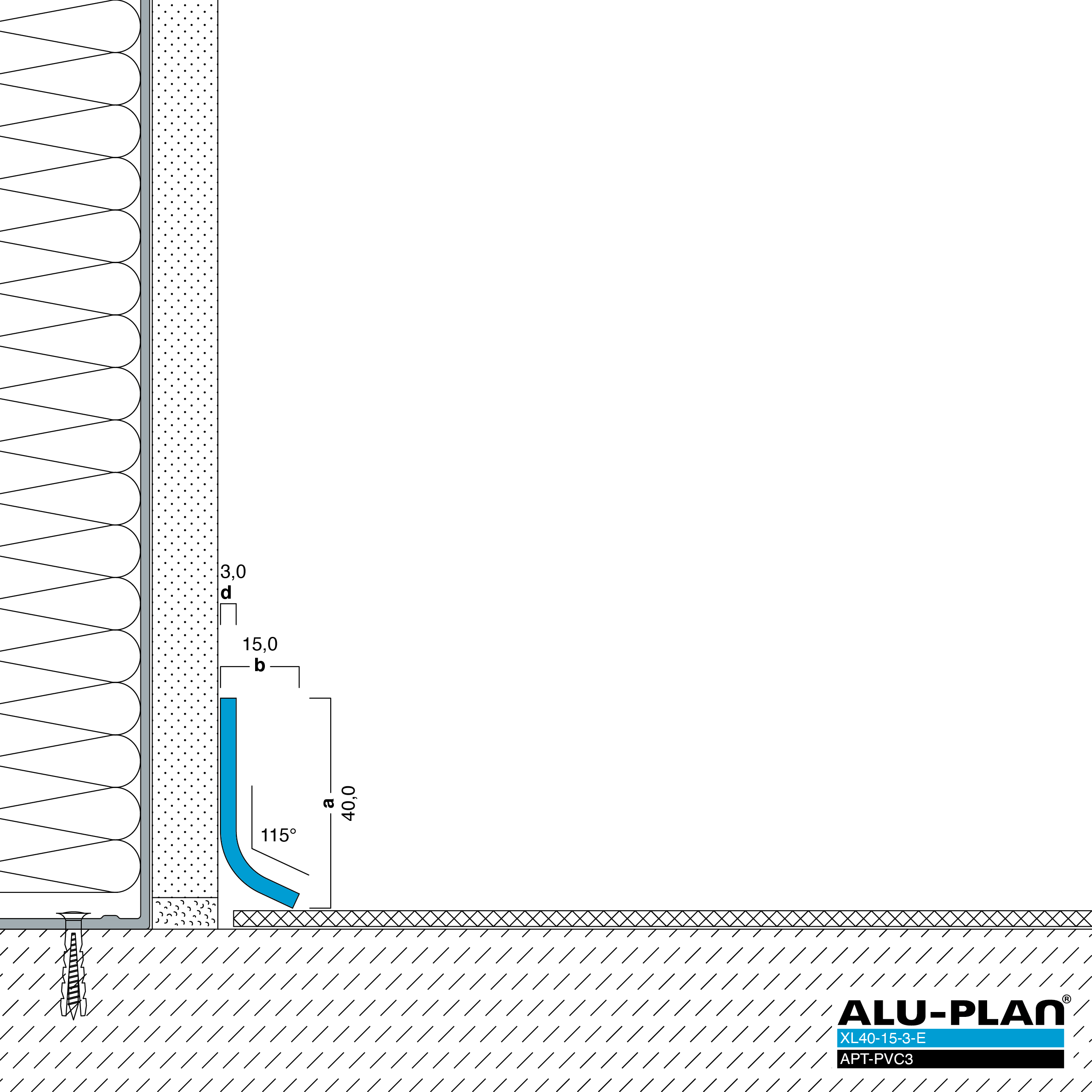 ALU-PLAN® Installation :: XL40-15-3-E-APT-PVC3