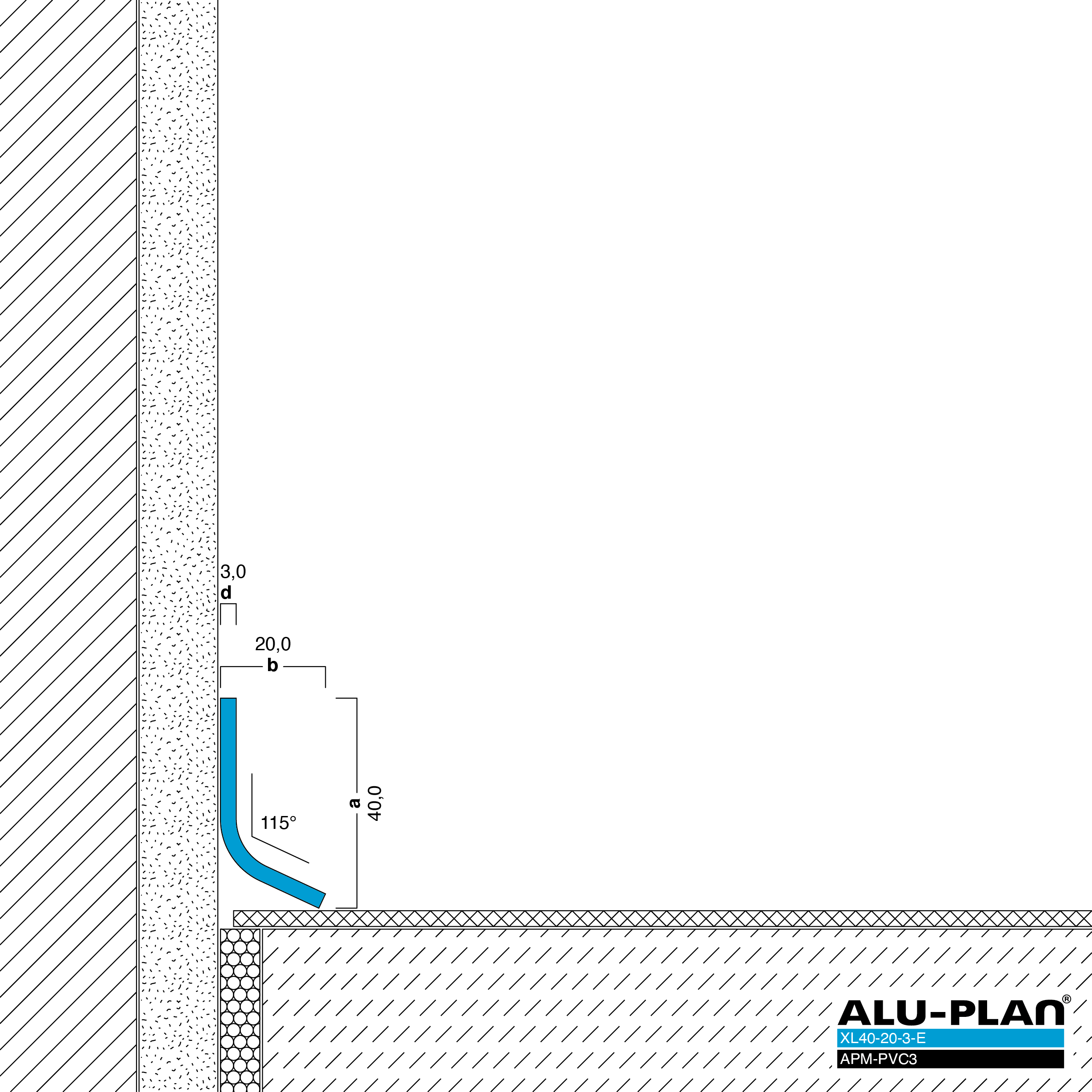 ALU-PLAN® Installation :: XL40-20-3-E-APM-PVC3