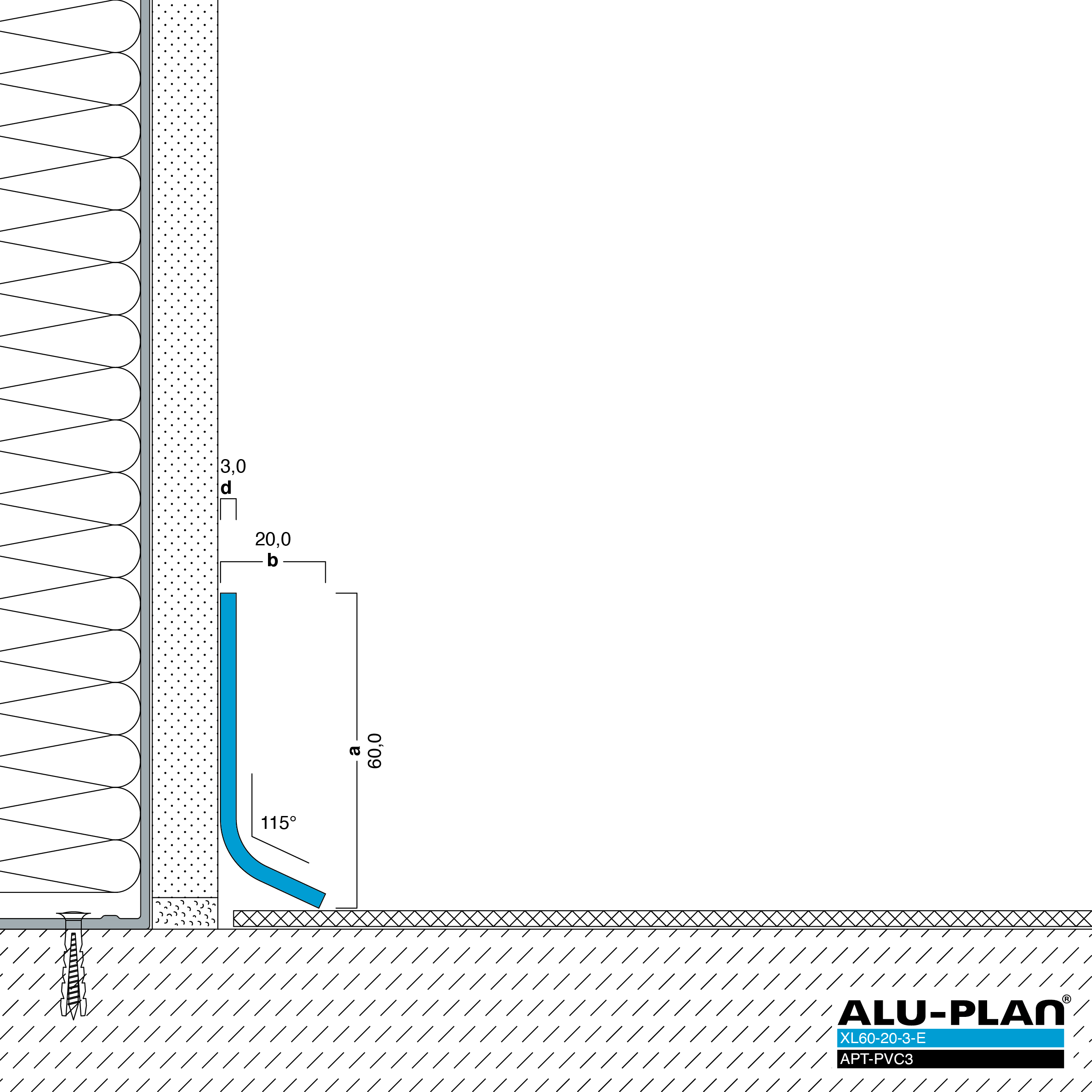 ALU-PLAN® Installation :: XL60-20-3-E-APT-PVC3
