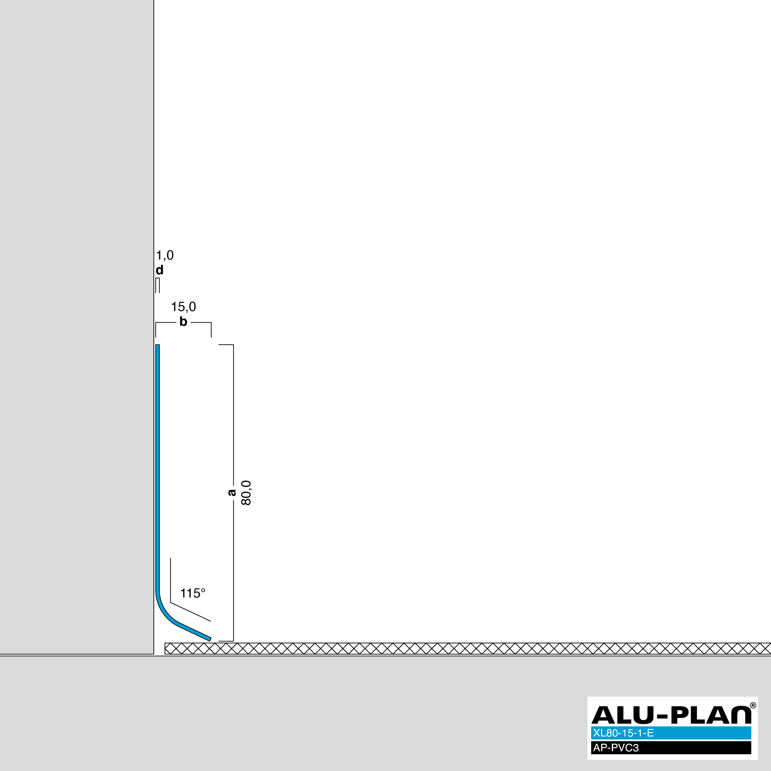 ALU-PLAN® Installation :: XL80-15-1-E-AP-PVC3